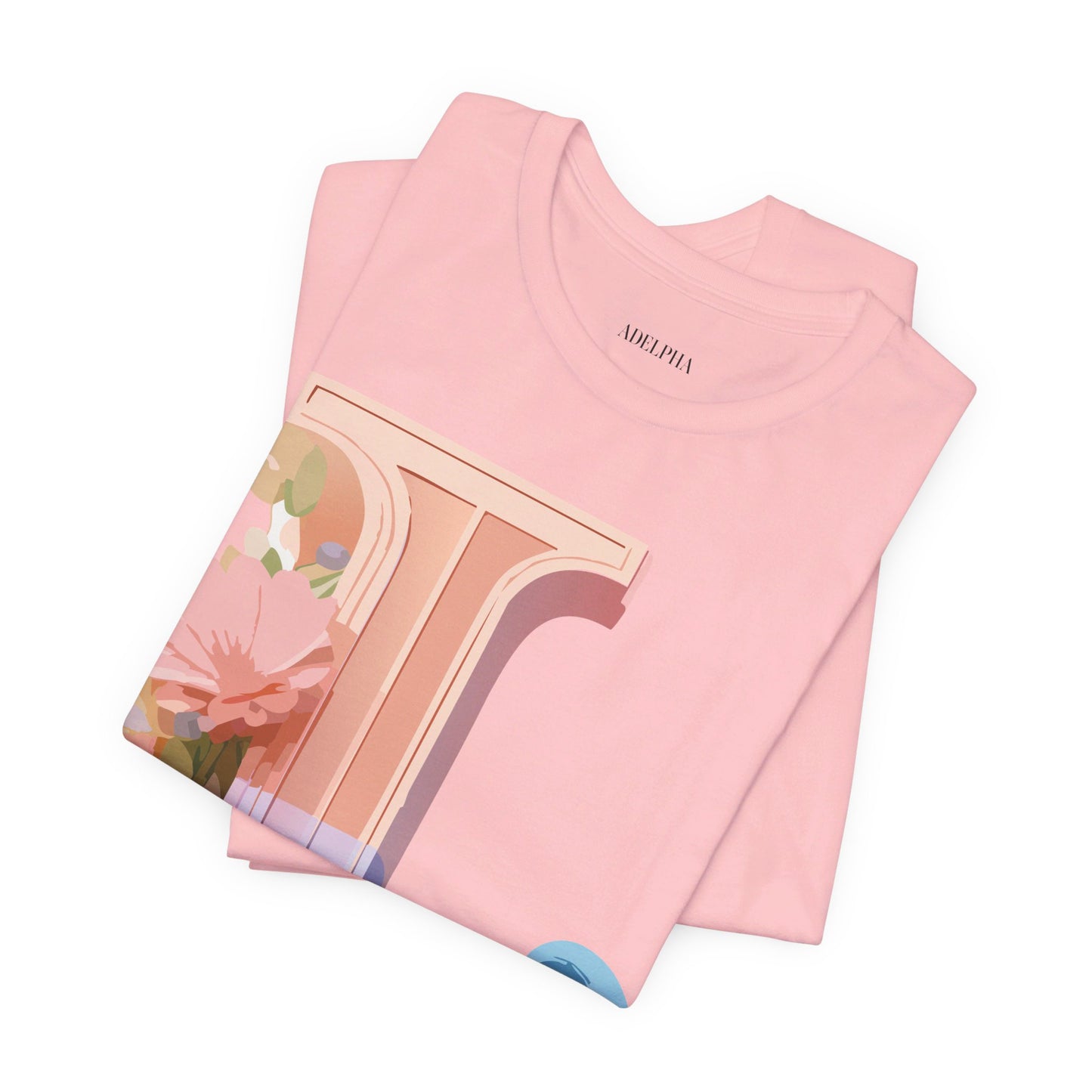 Natural Cotton Tee Shirt - Letters Collection - L Printify