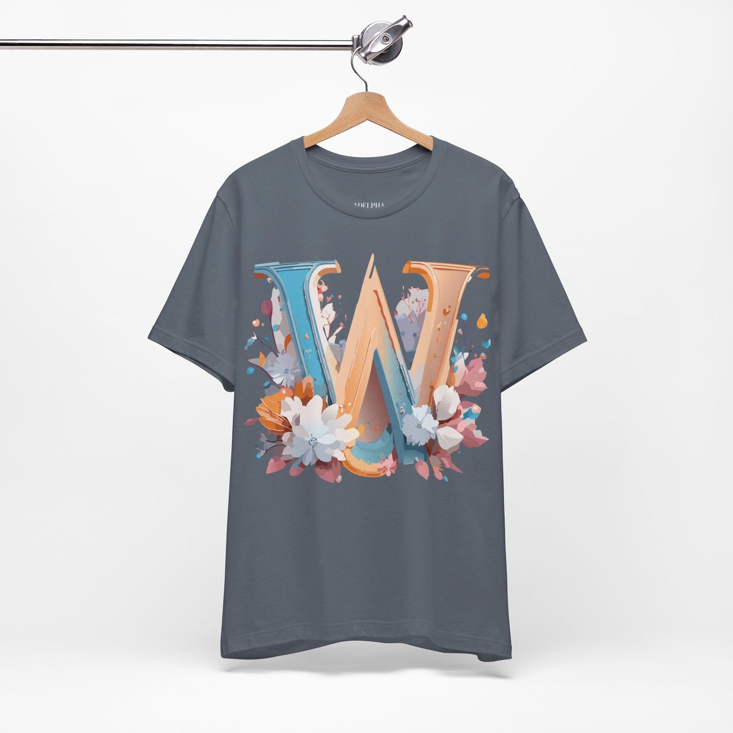 Natural Cotton Tee Shirt - Letters Collection - W Printify