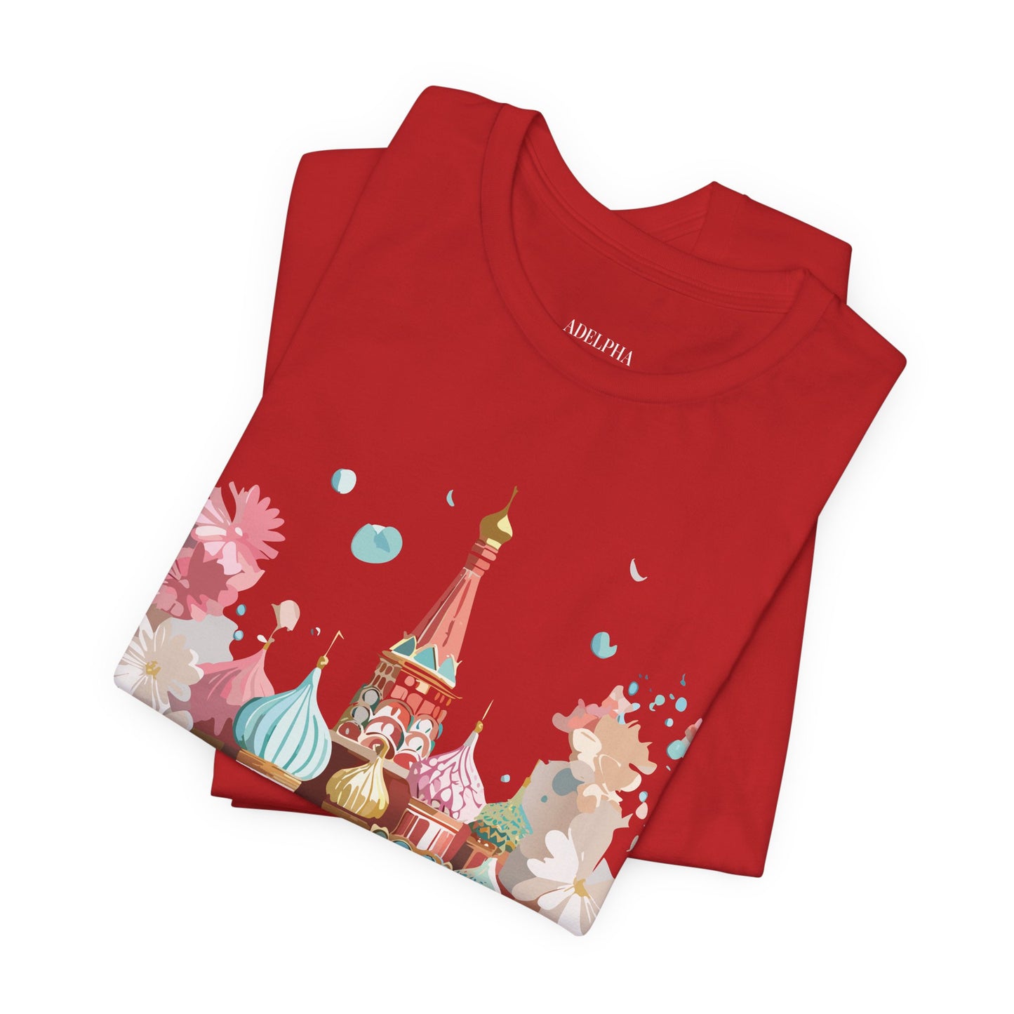 Natural Cotton Tee Shirt - Beautiful Places Collection - Moscow Printify