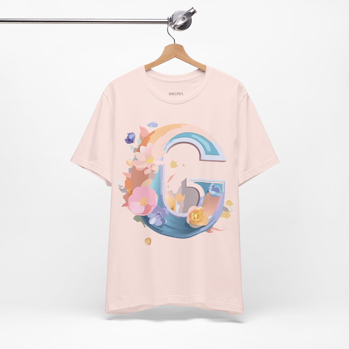 Natural Cotton Tee Shirt - Letters Collection - G Printify
