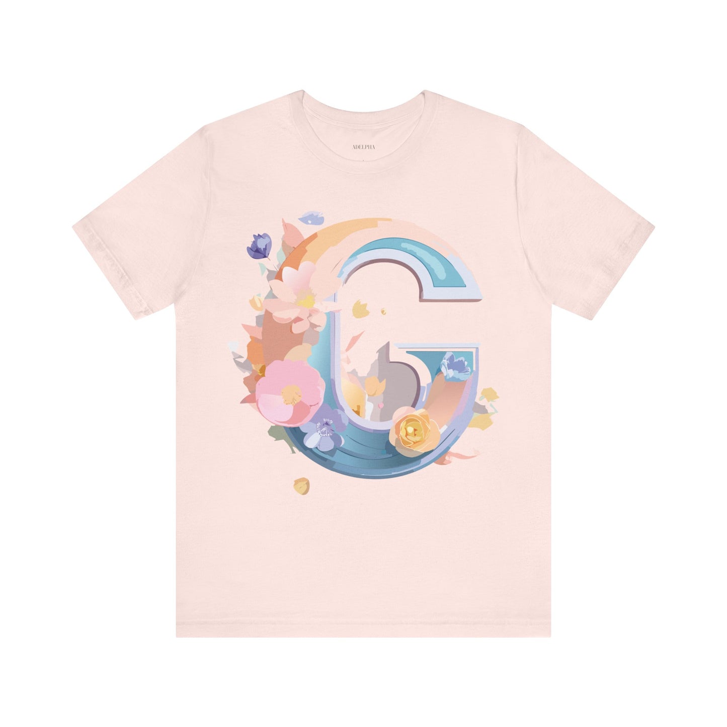 Natural Cotton Tee Shirt - Letters Collection - G Printify