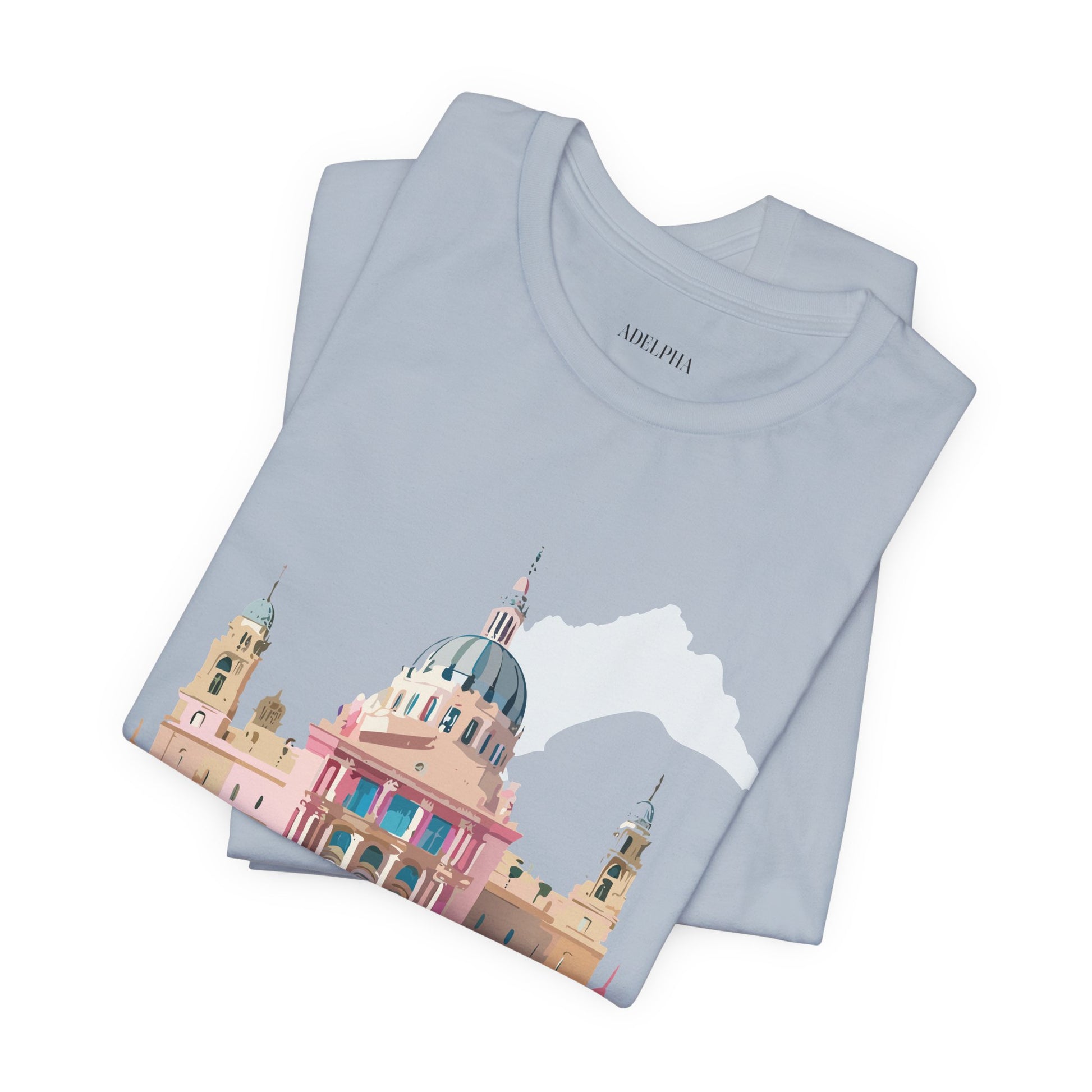 Natural Cotton Tee Shirt - Beautiful Places Collection - Madrid Printify