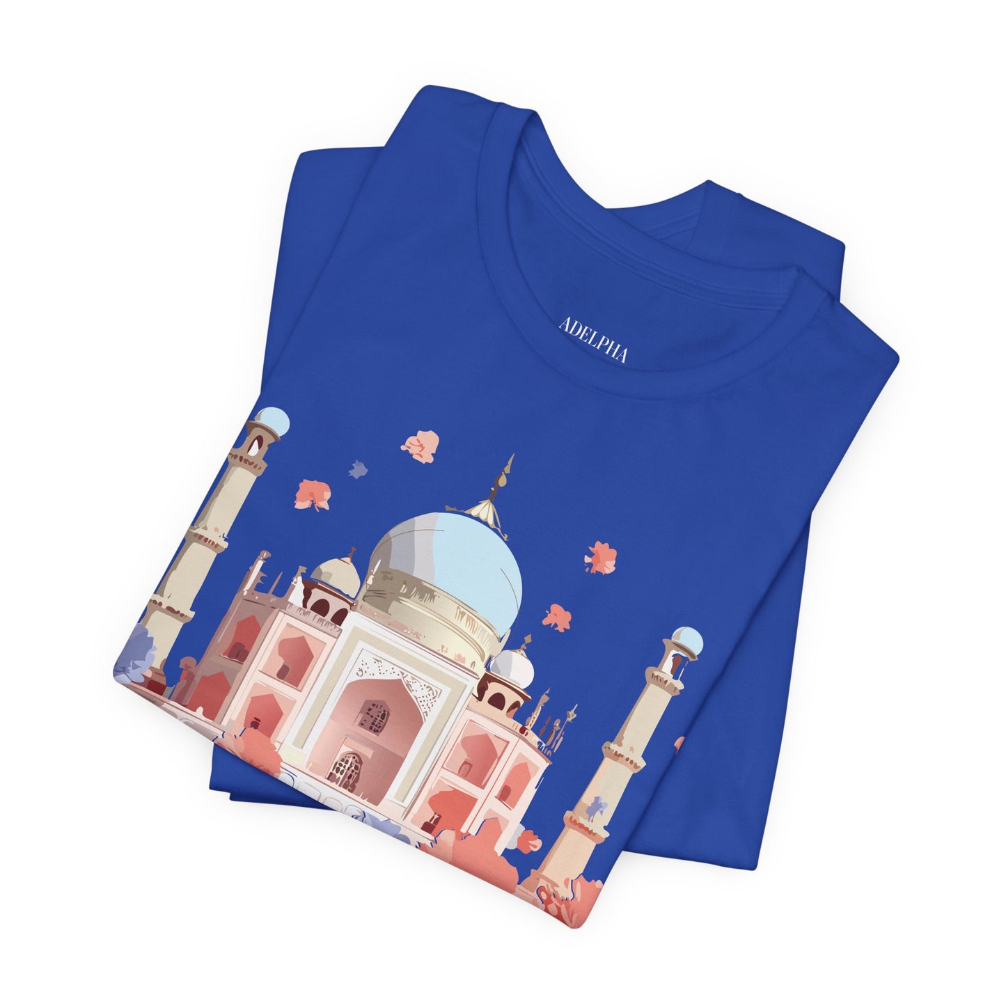 Natural Cotton Tee Shirt - Taj Mahal, India Printify