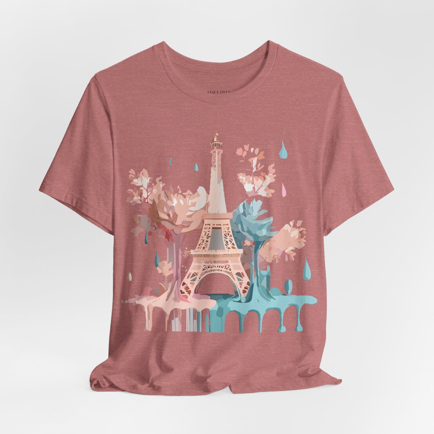 Natural Cotton Tee Shirt - Beautiful Places Collection - Paris Printify