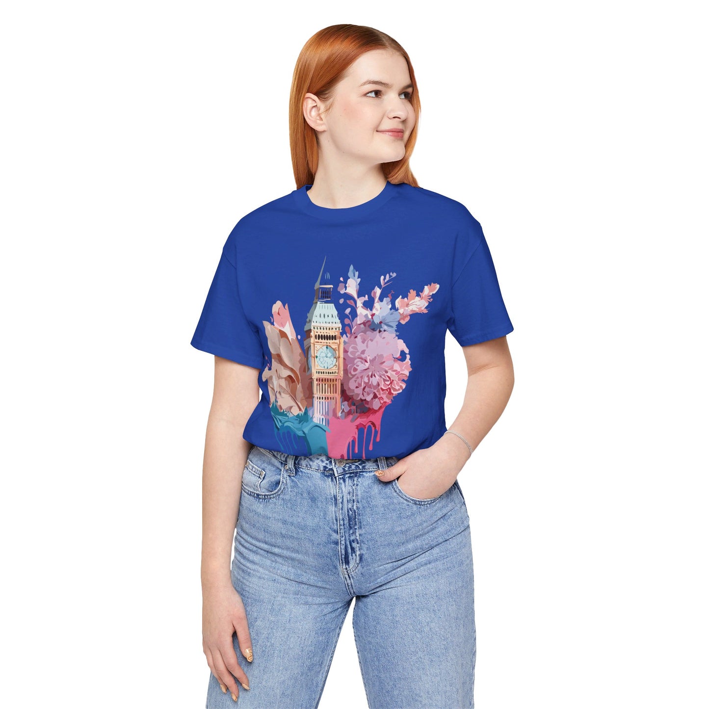 Natural Cotton Tee Shirt - Beautiful Places Collection - London Printify
