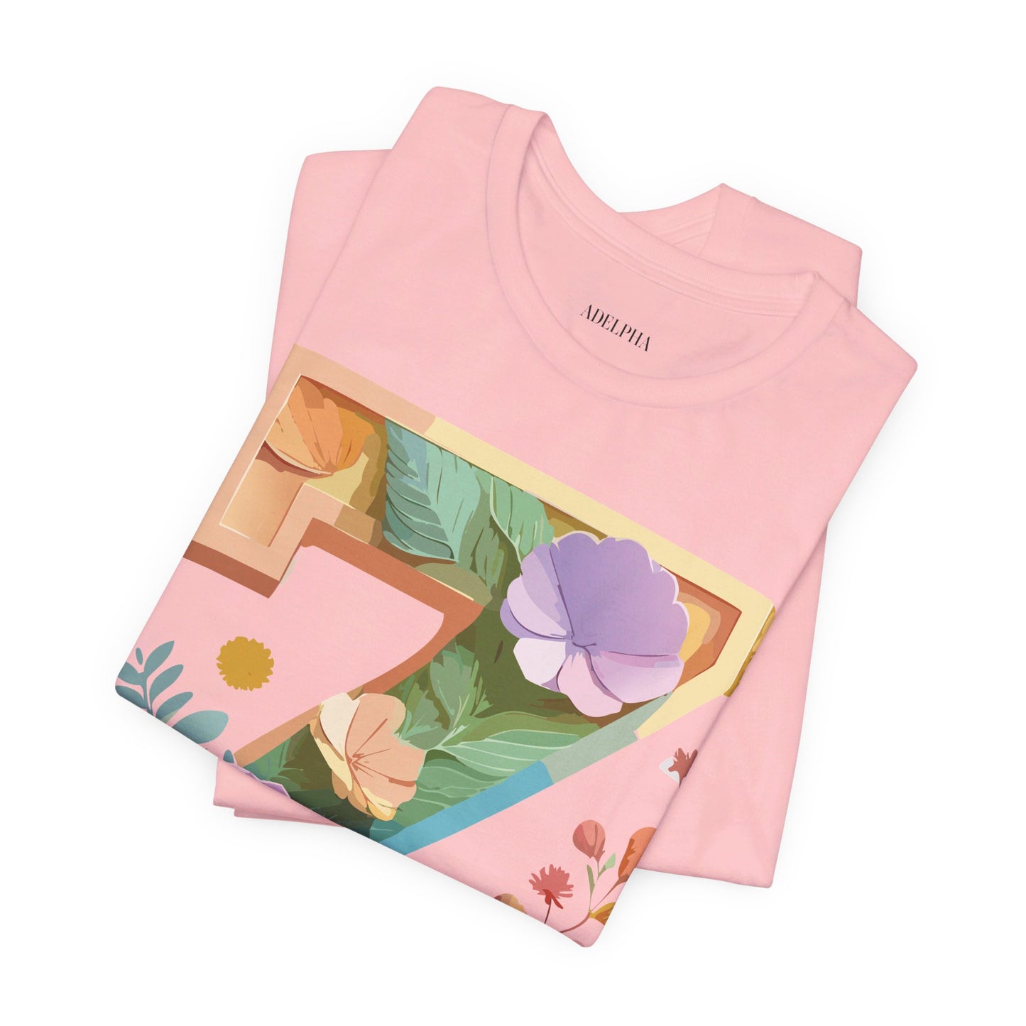 Natural Cotton Tee Shirt - Letters Collection - Z Printify
