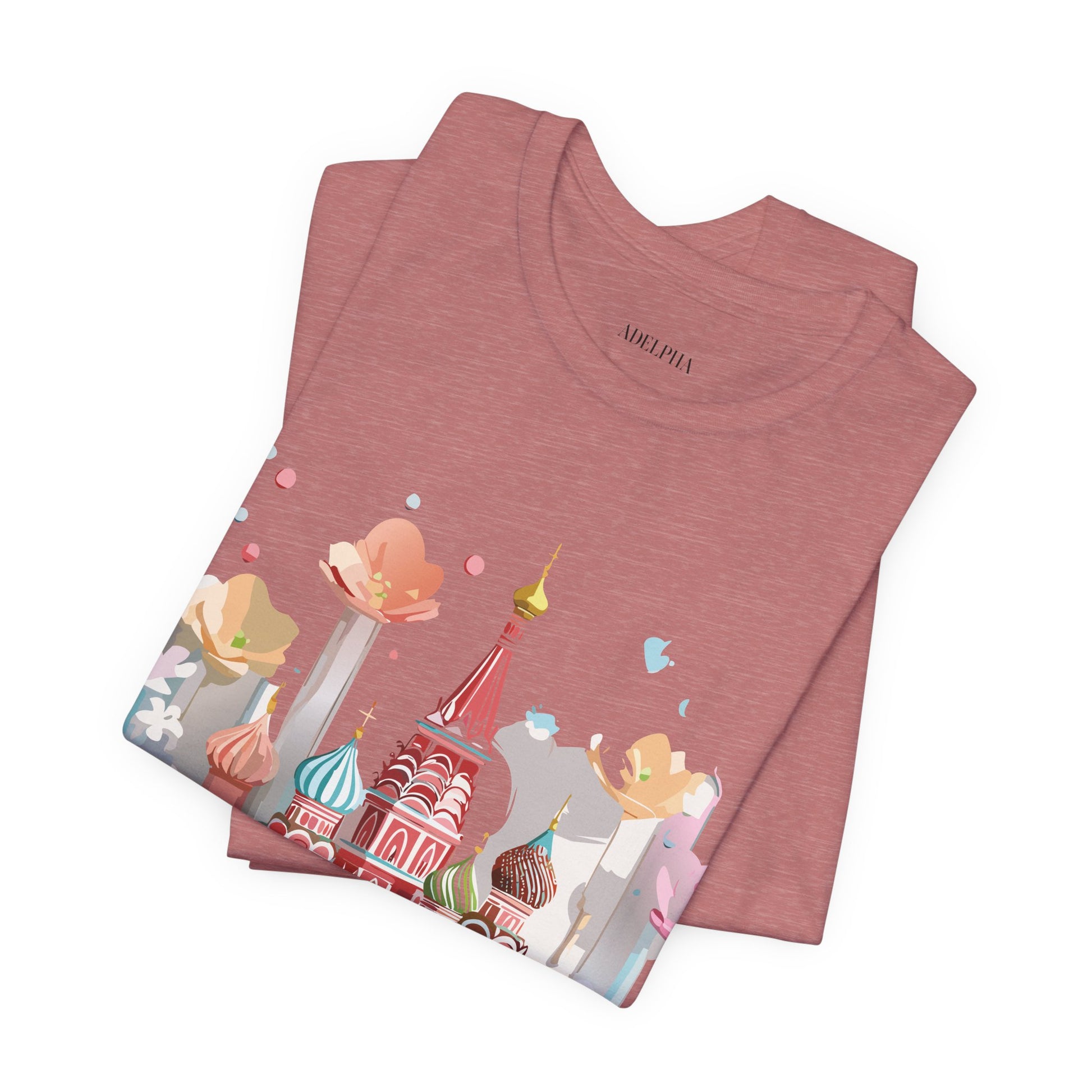 Natural Cotton Tee Shirt - Beautiful Places Collection - Moscow Printify