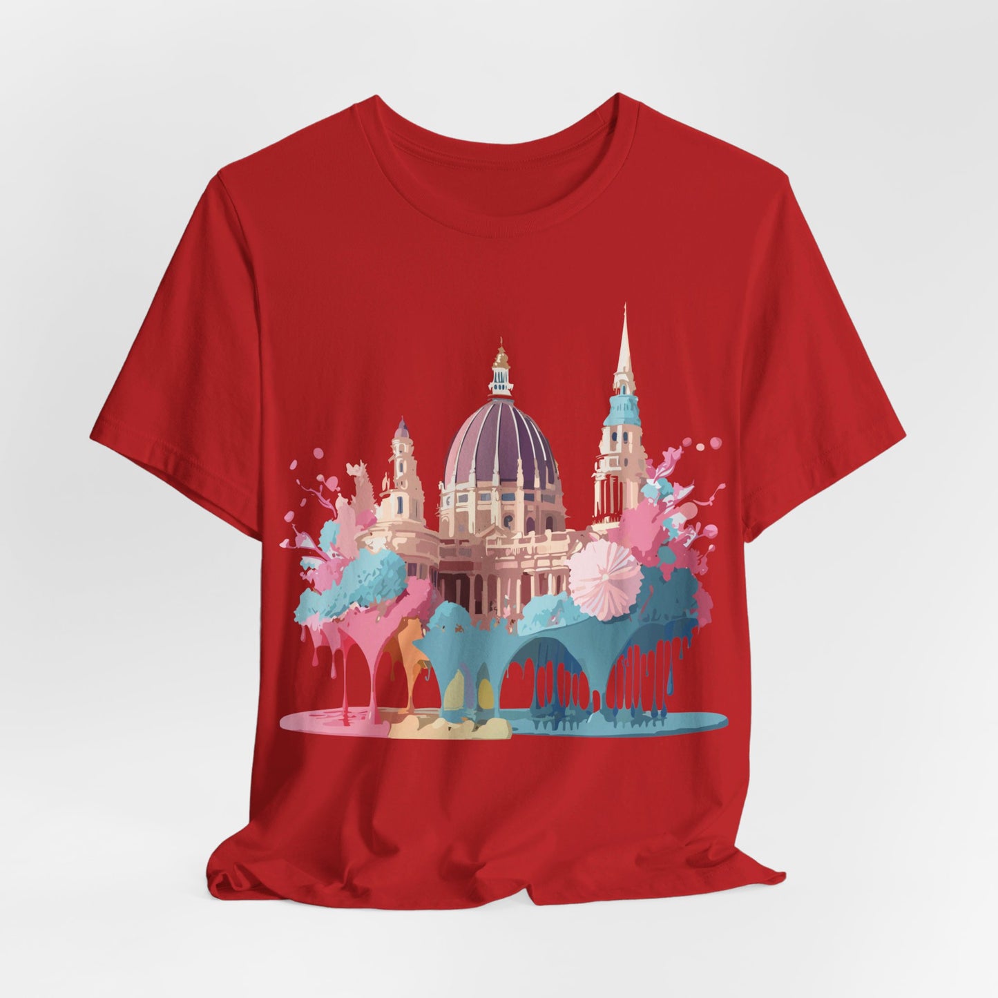 Natural Cotton Tee Shirt - Beautiful Places Collection - Vienna Printify