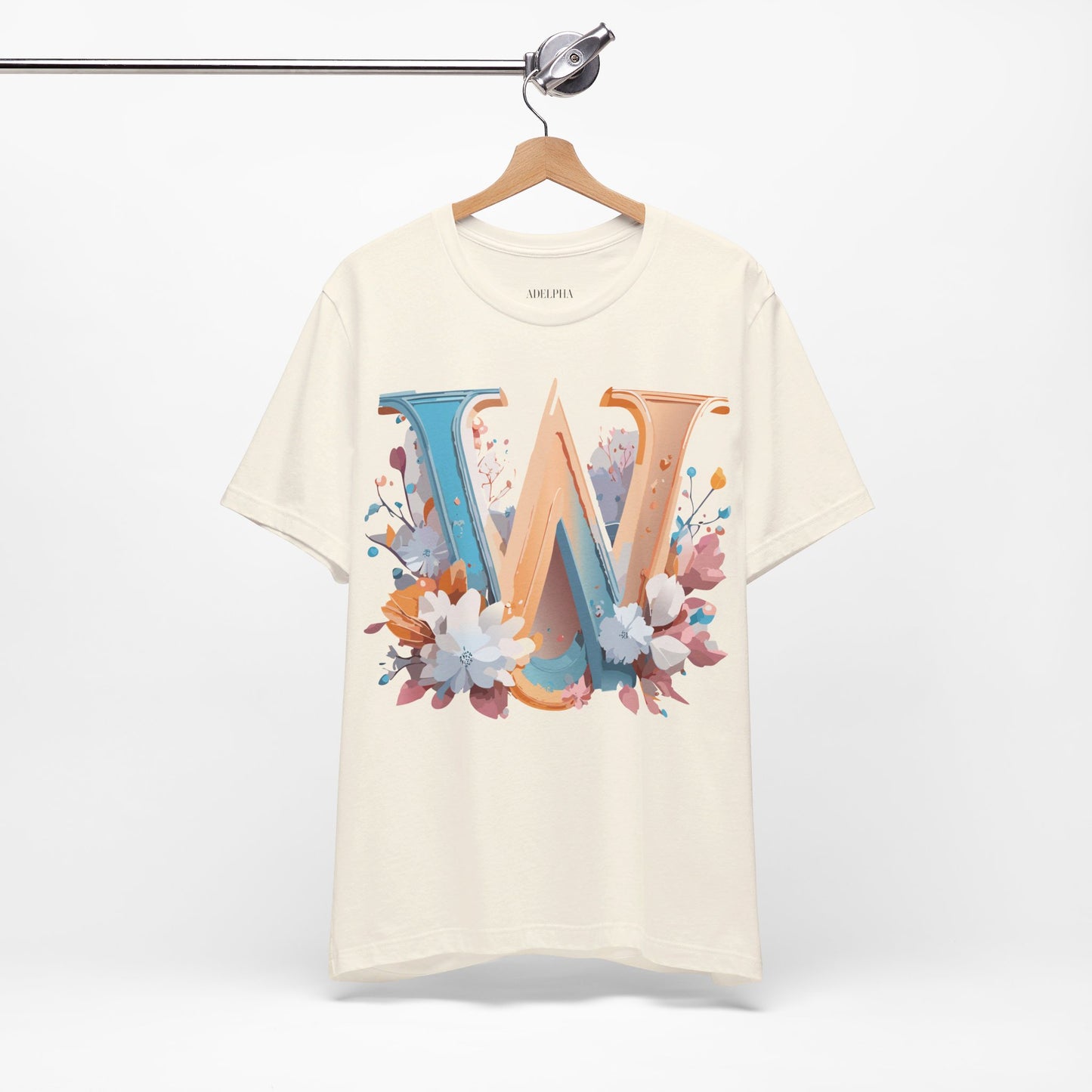 Natural Cotton Tee Shirt - Letters Collection - W Printify