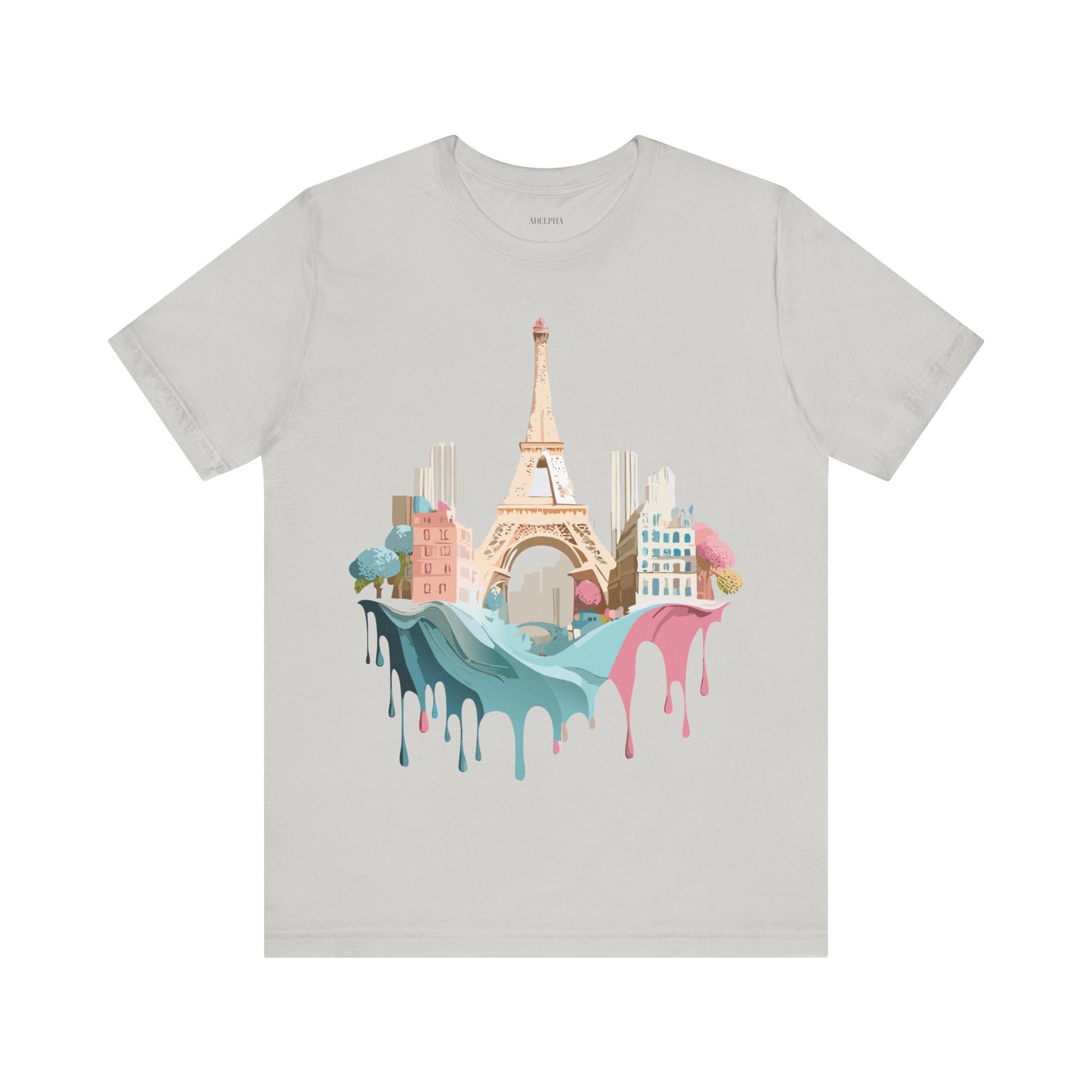 Natural Cotton Tee Shirt - Beautiful Places Collection - Paris Printify