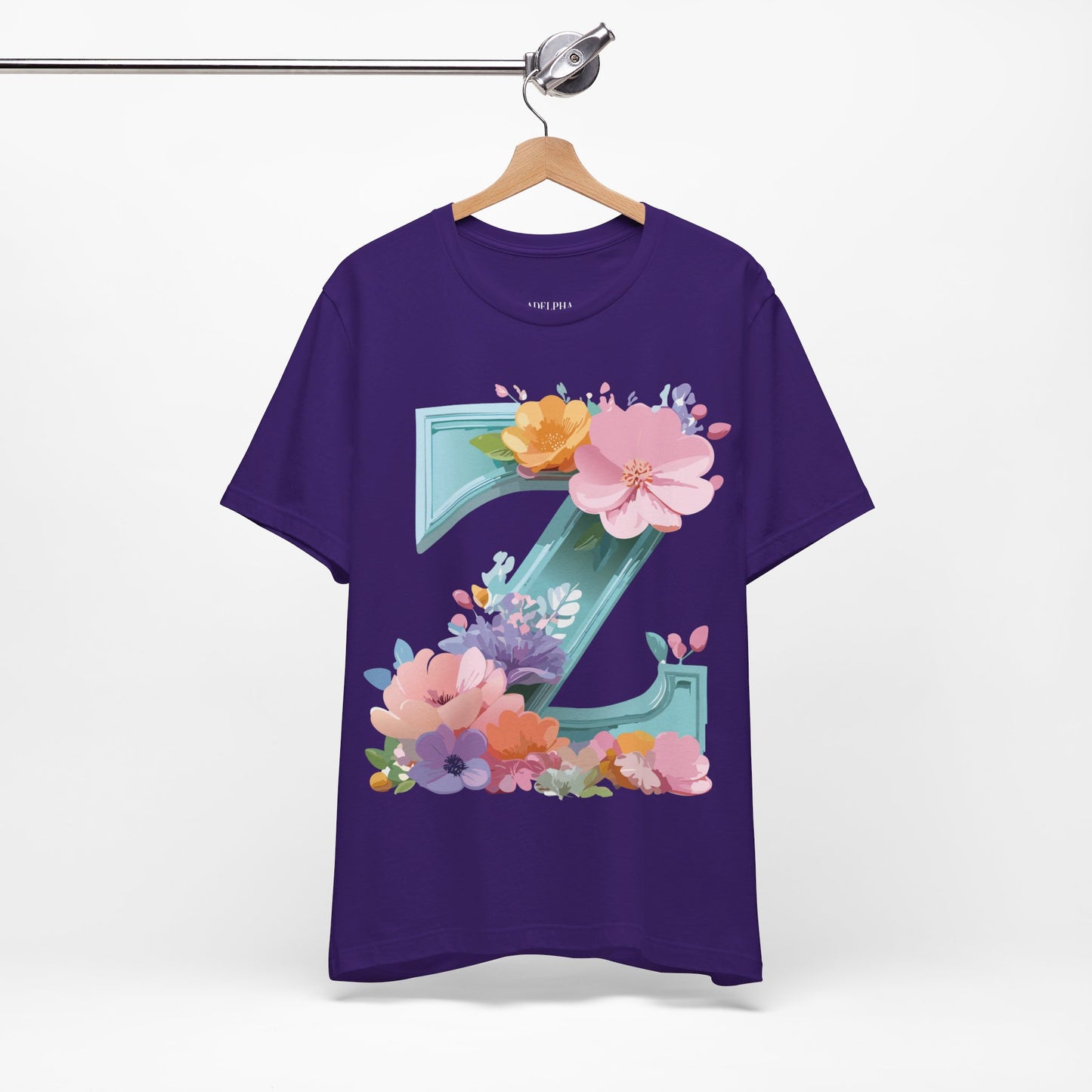 Natural Cotton Tee Shirt - Letters Collection - Z Printify