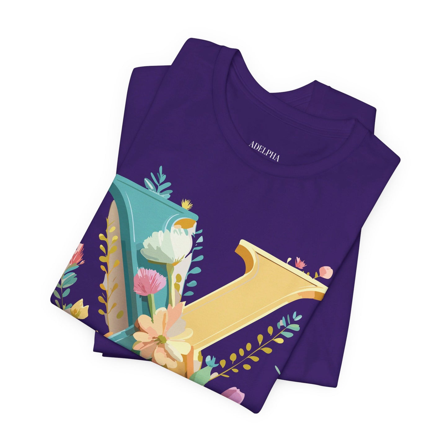 Natural Cotton Tee Shirt - Letters Collection - X Printify