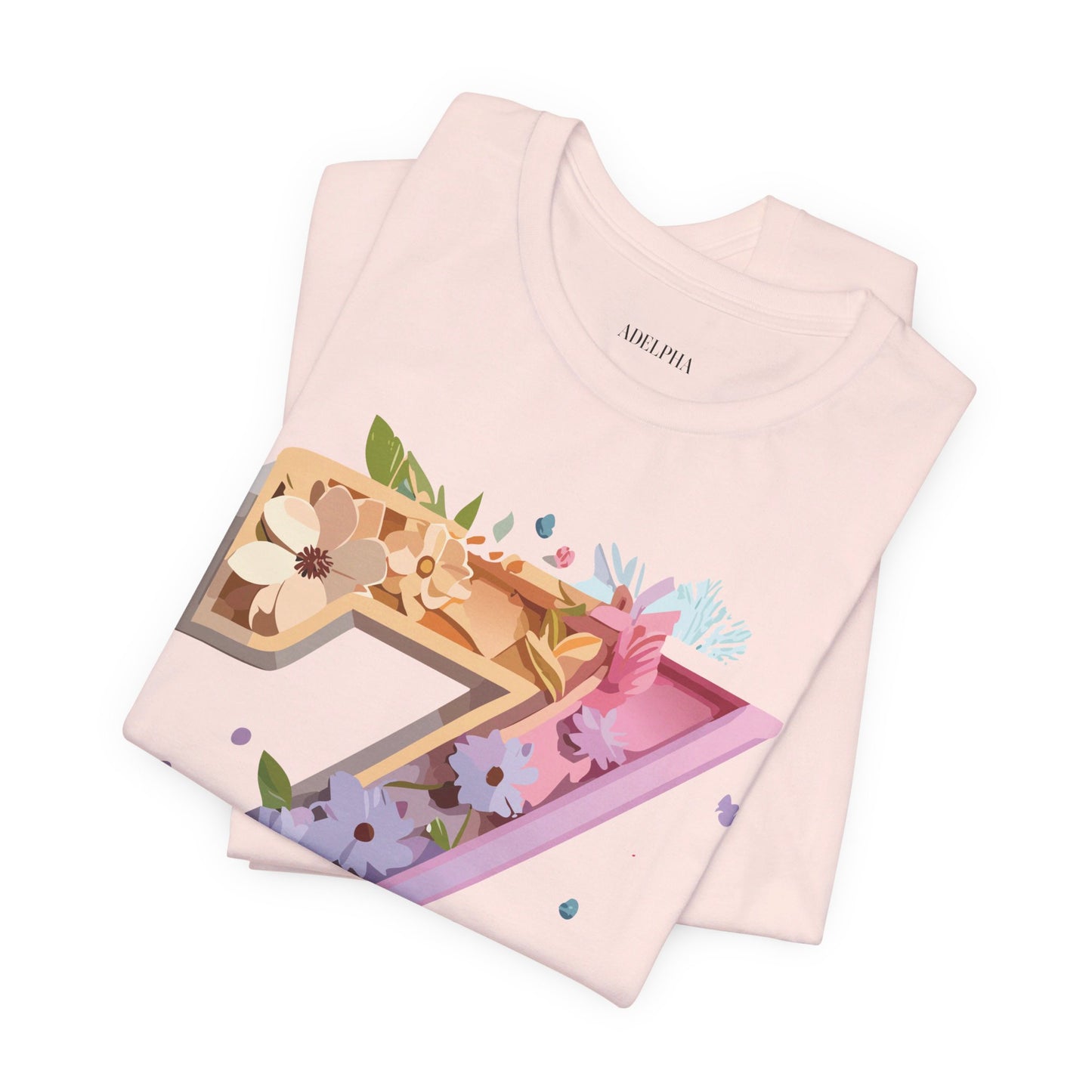 Natural Cotton Tee Shirt - Letters Collection - Z Printify