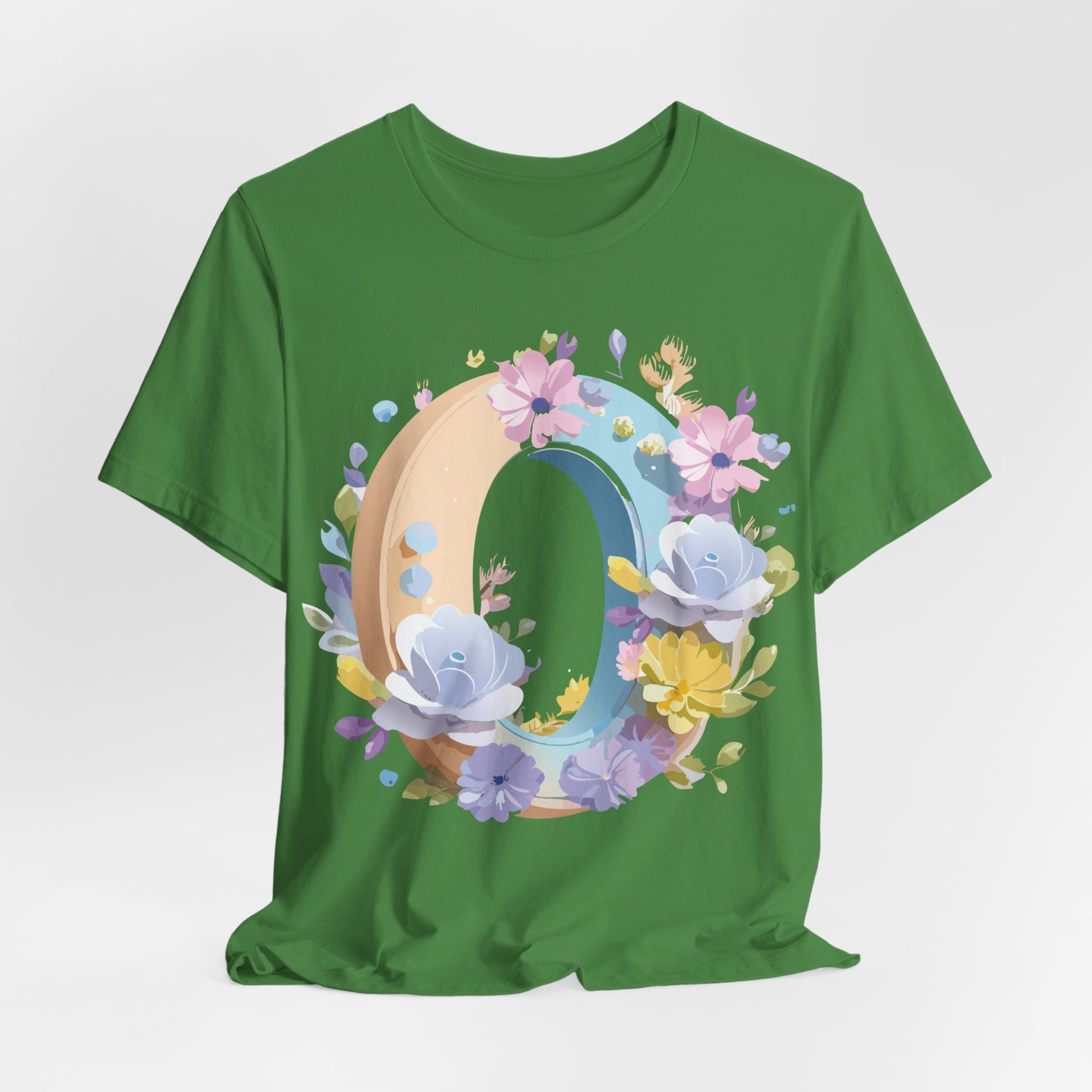 Natural Cotton Tee Shirt - Letters Collection - O Printify