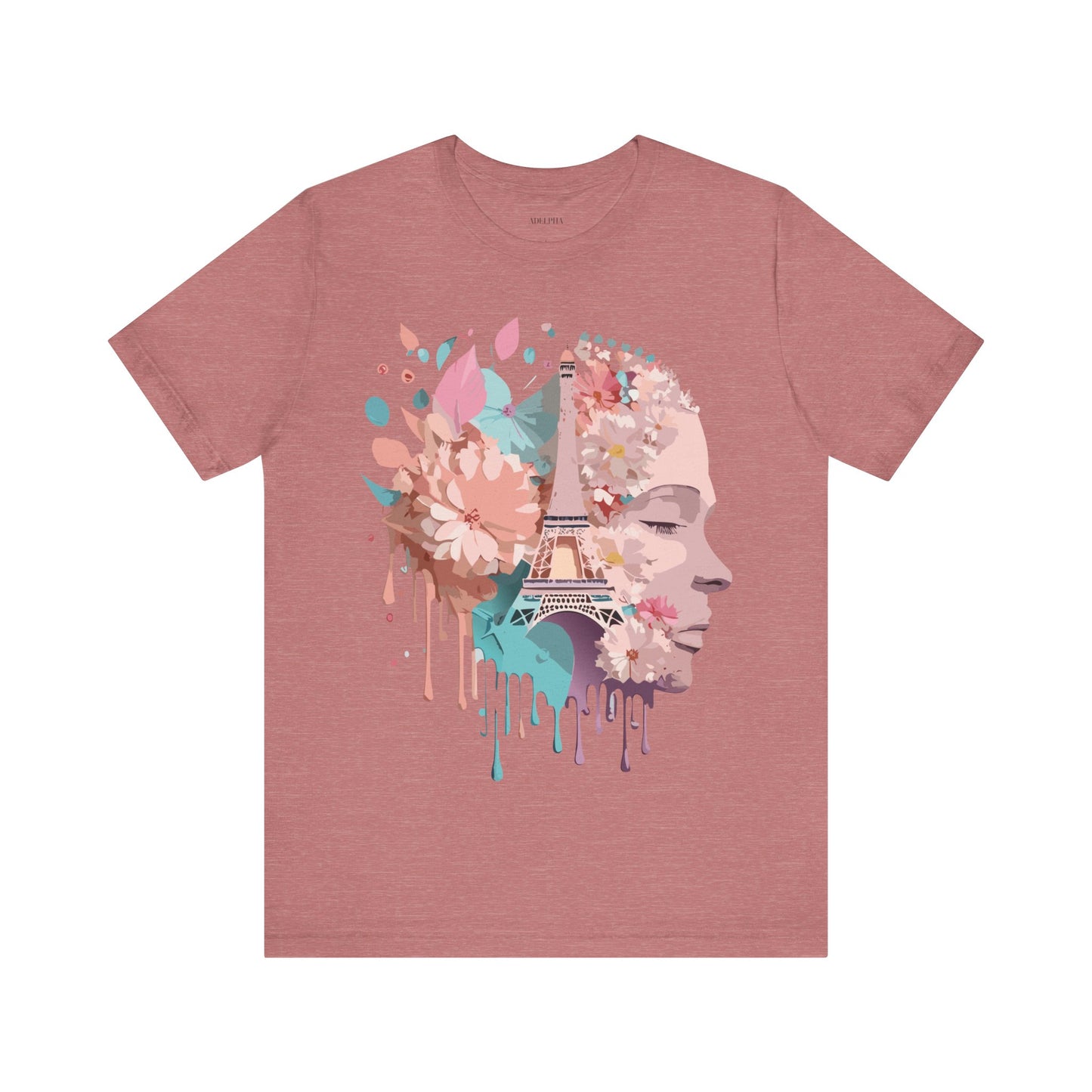 Natural Cotton Tee Shirt - Beautiful Places Collection - Paris Printify