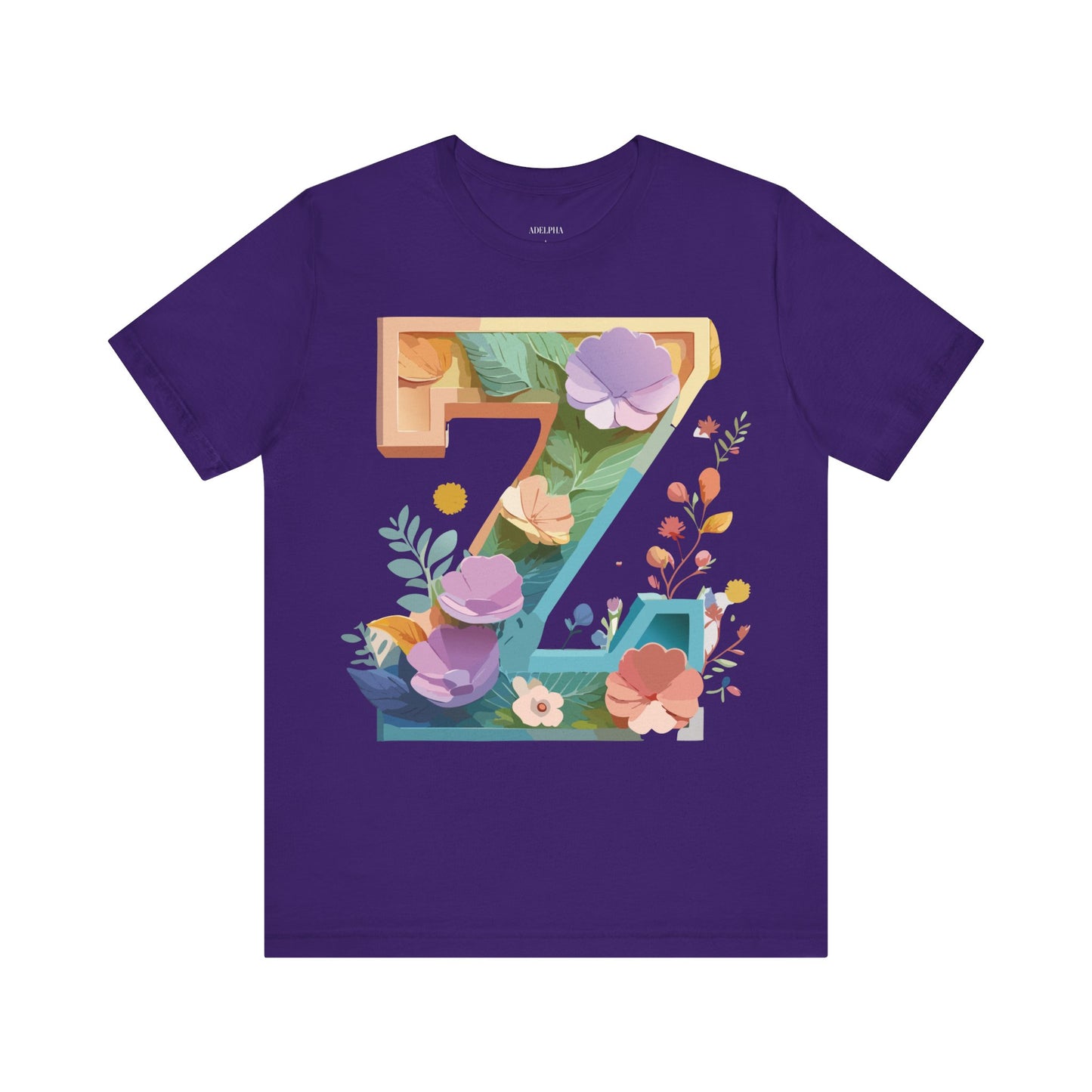 Natural Cotton Tee Shirt - Letters Collection - Z Printify