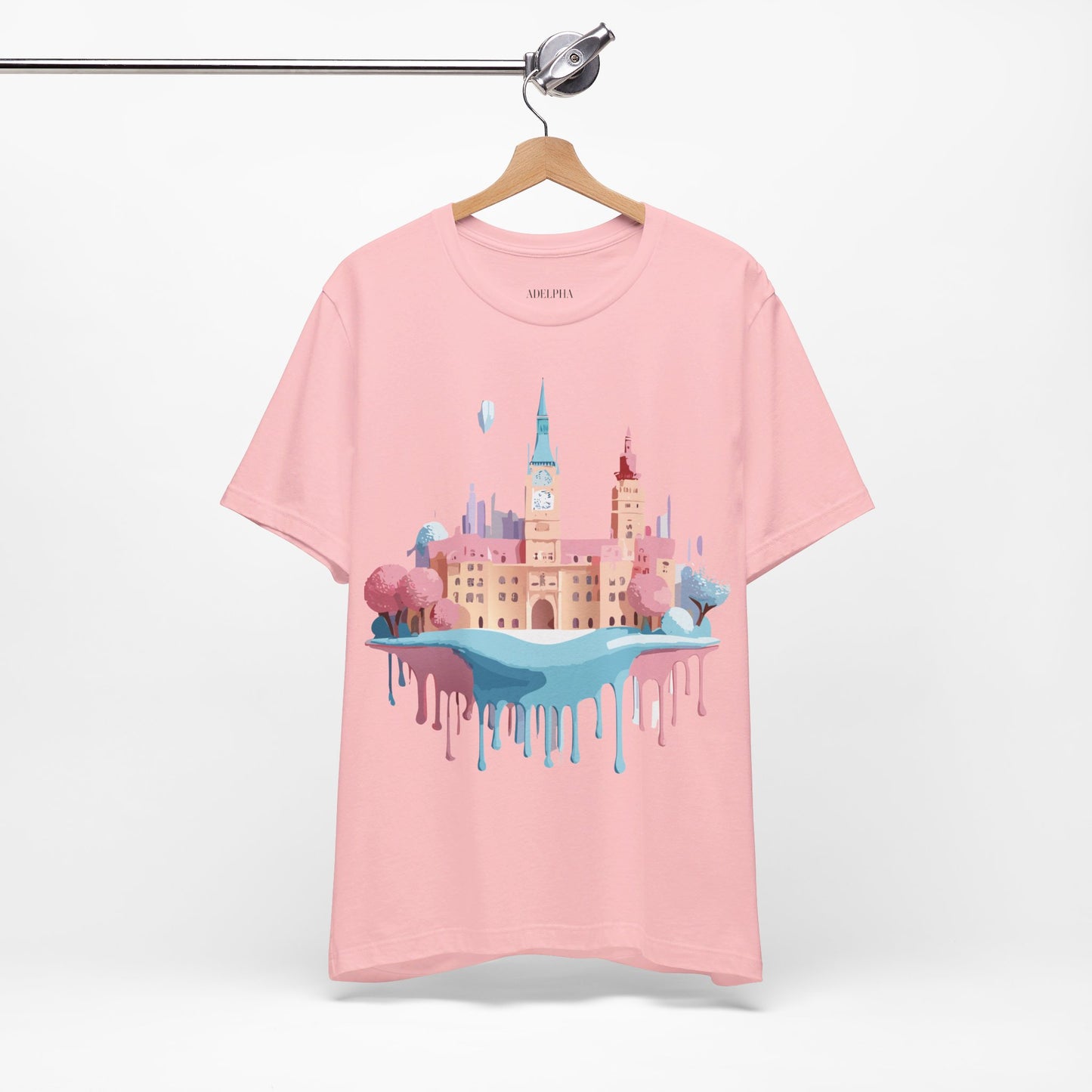 Natural Cotton Tee Shirt - Beautiful Places Collection - Prague Printify