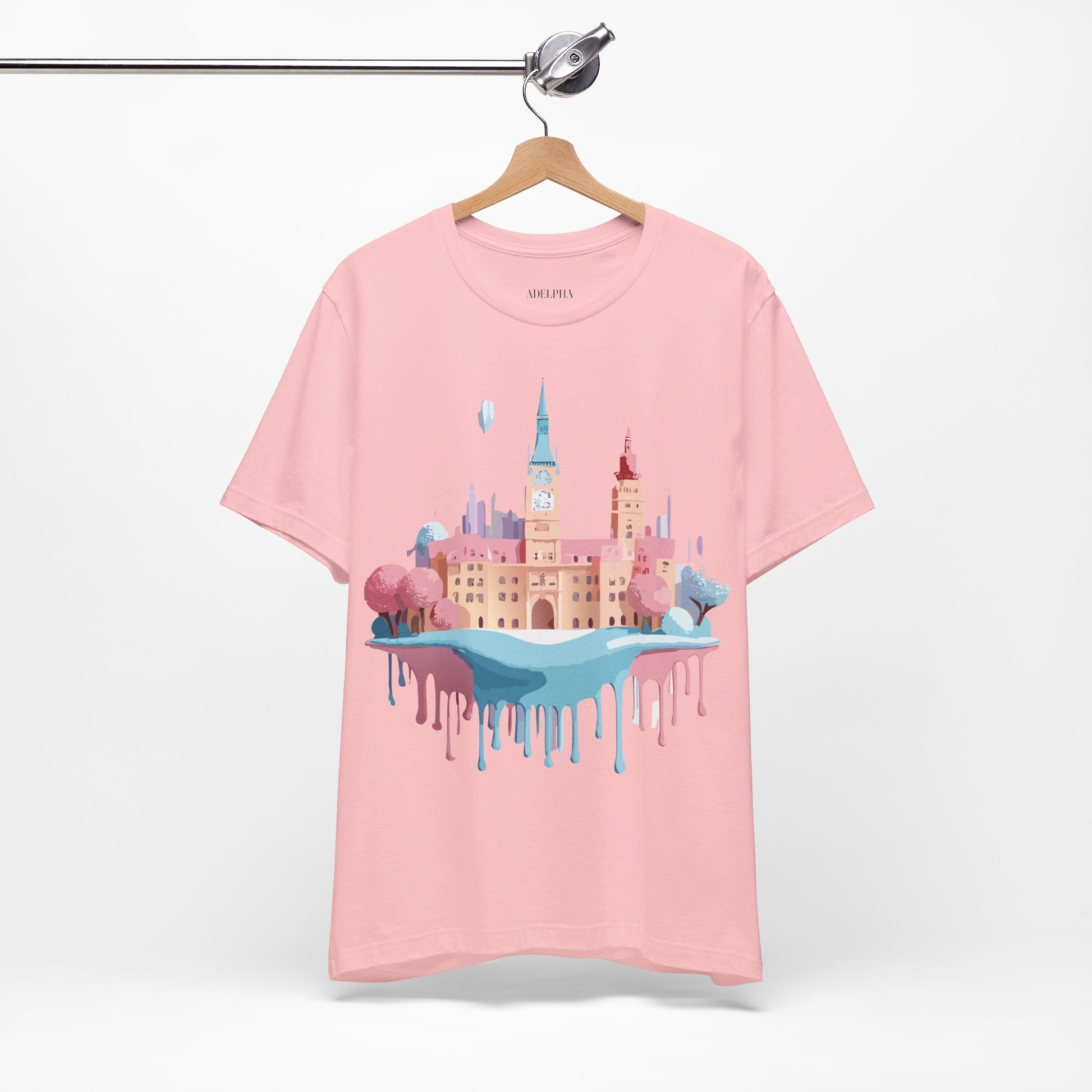 Natural Cotton Tee Shirt - Beautiful Places Collection - Prague Printify