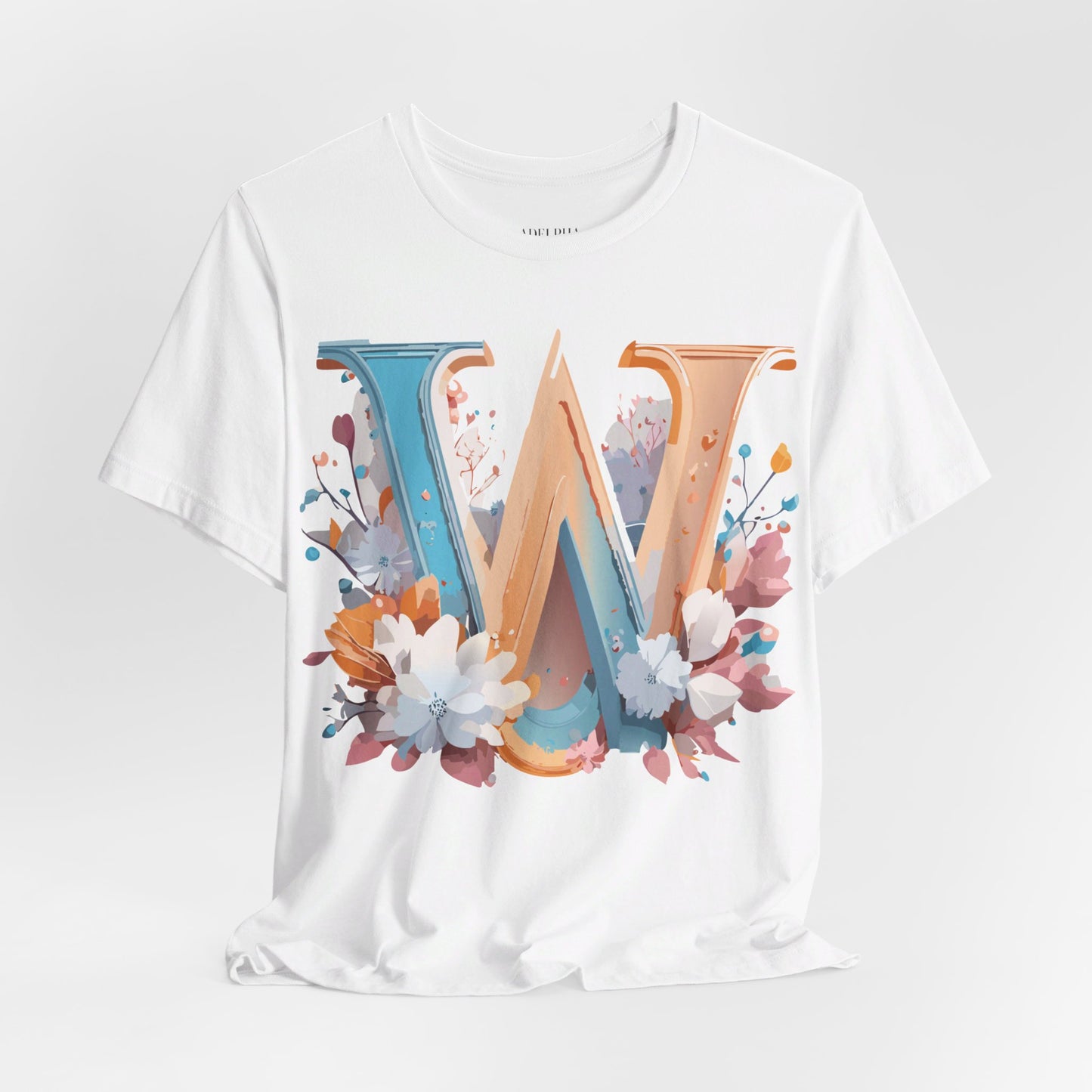 Natural Cotton Tee Shirt - Letters Collection - W Printify