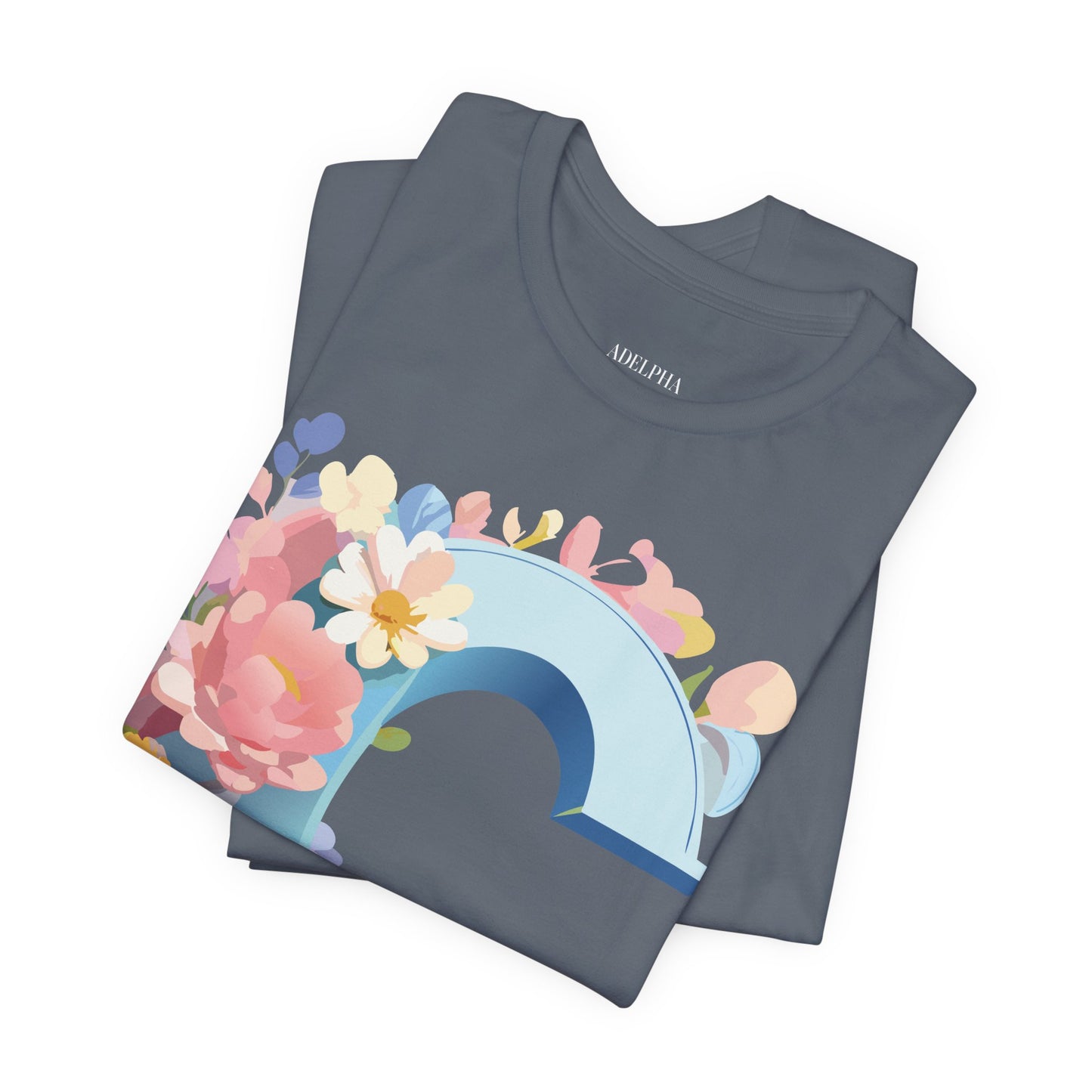Natural Cotton Tee Shirt - Letters Collection - C Printify
