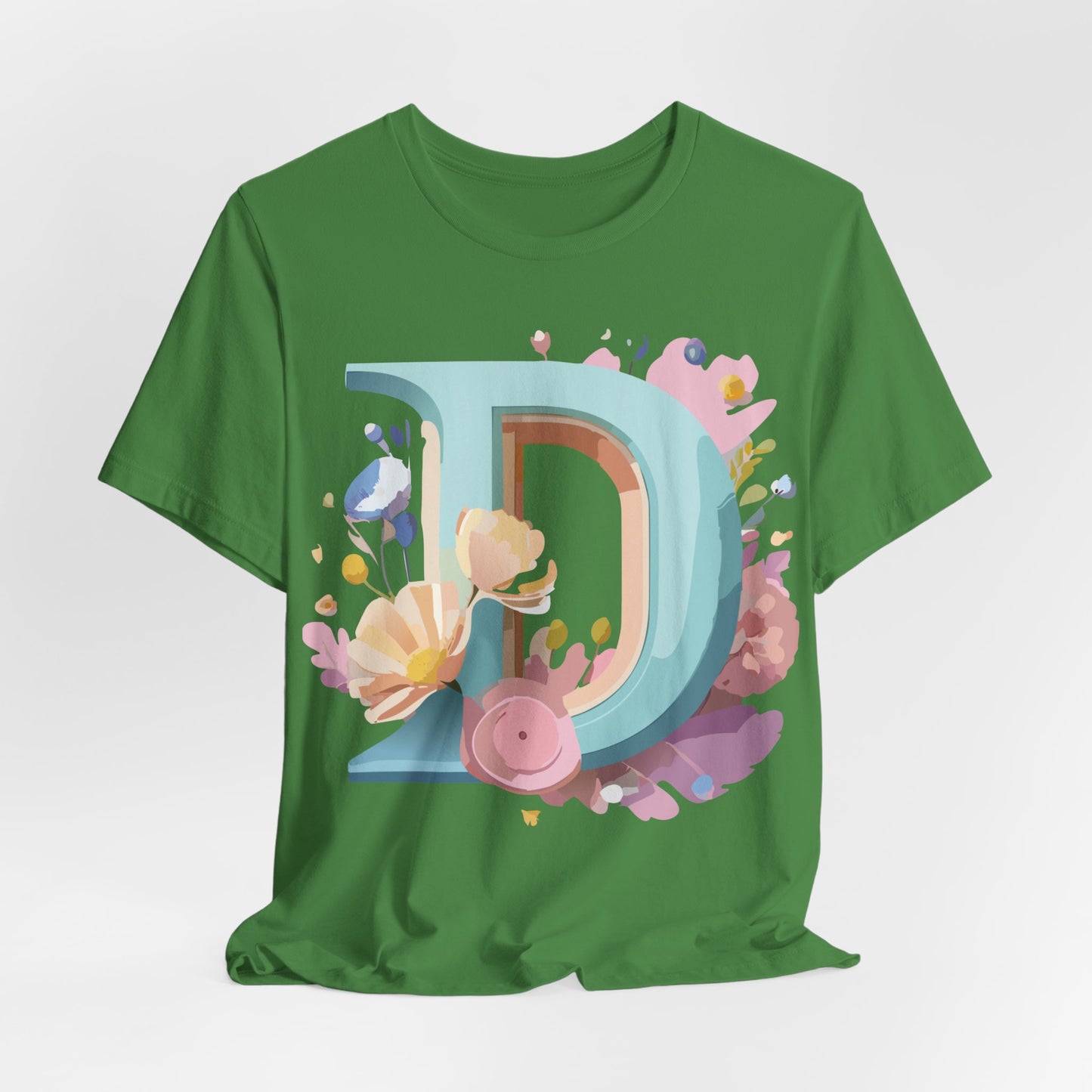Natural Cotton Tee Shirt - Letters Collection - D Printify