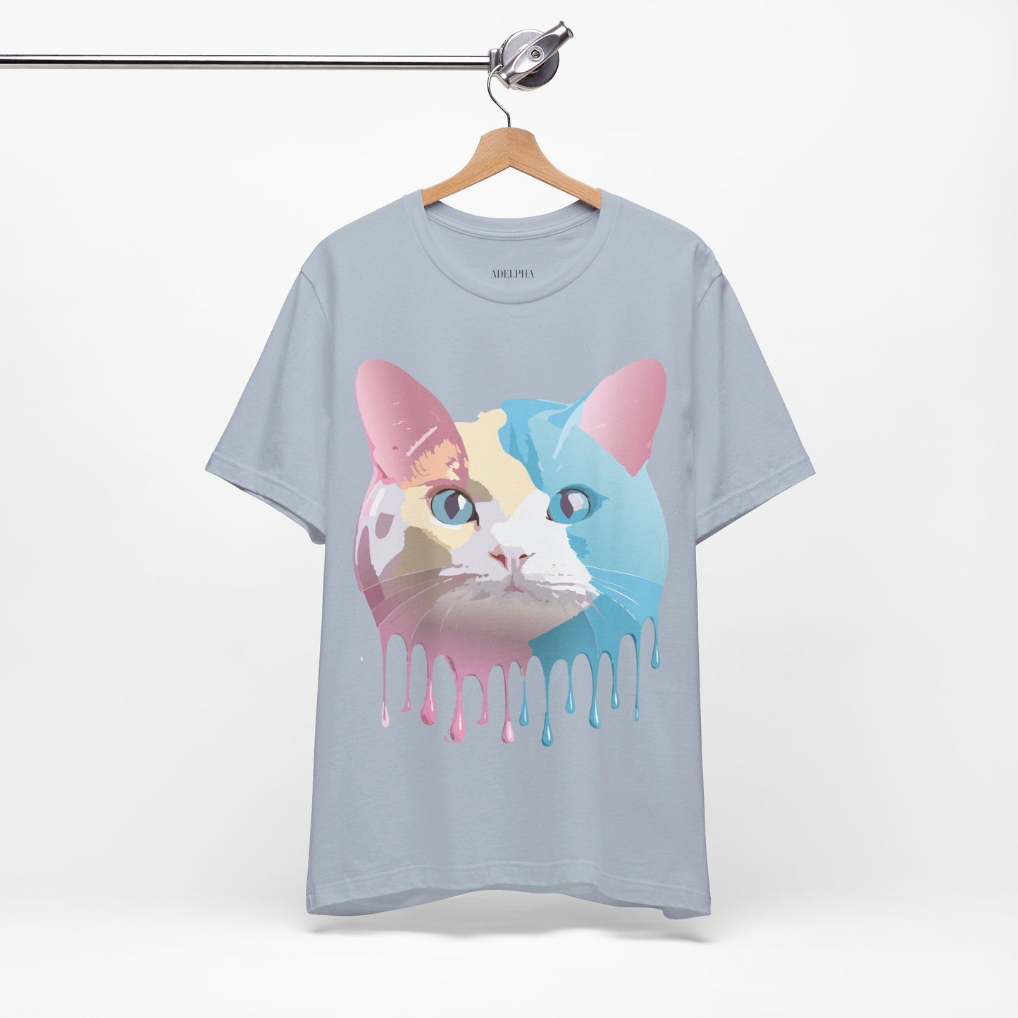 Natural Cotton Tee Shirt with Cat Printify