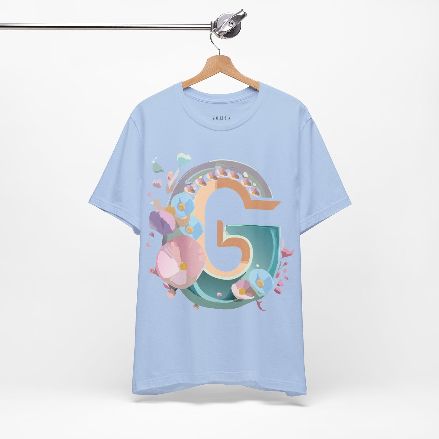 Natural Cotton Tee Shirt - Letters Collection - G Printify