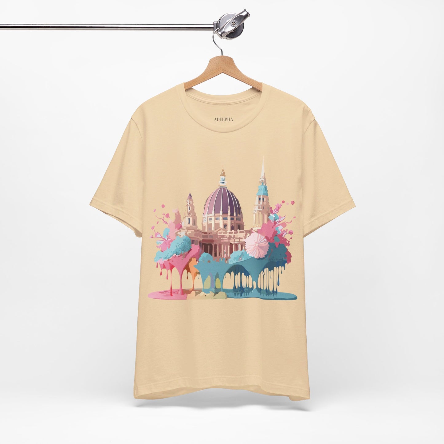 Natural Cotton Tee Shirt - Beautiful Places Collection - Vienna Printify