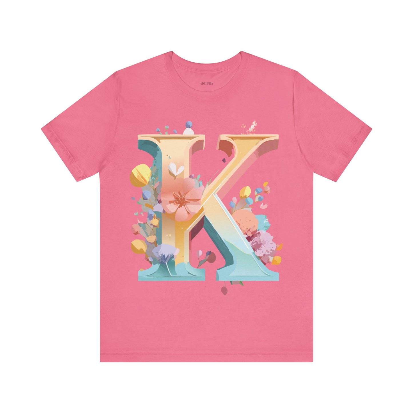 Natural Cotton Tee Shirt - Letters Collection - K Printify
