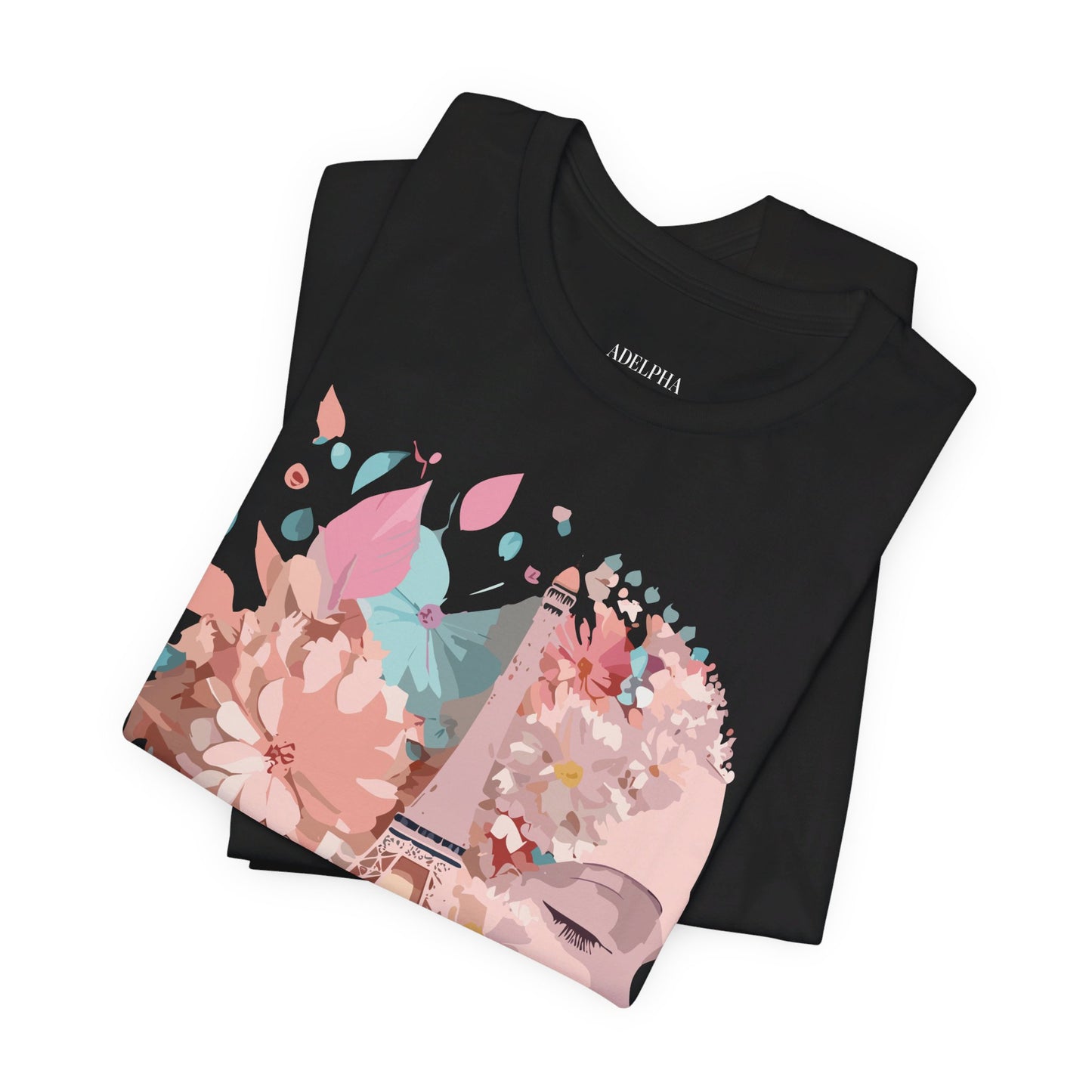 Natural Cotton Tee Shirt - Beautiful Places Collection - Paris Printify