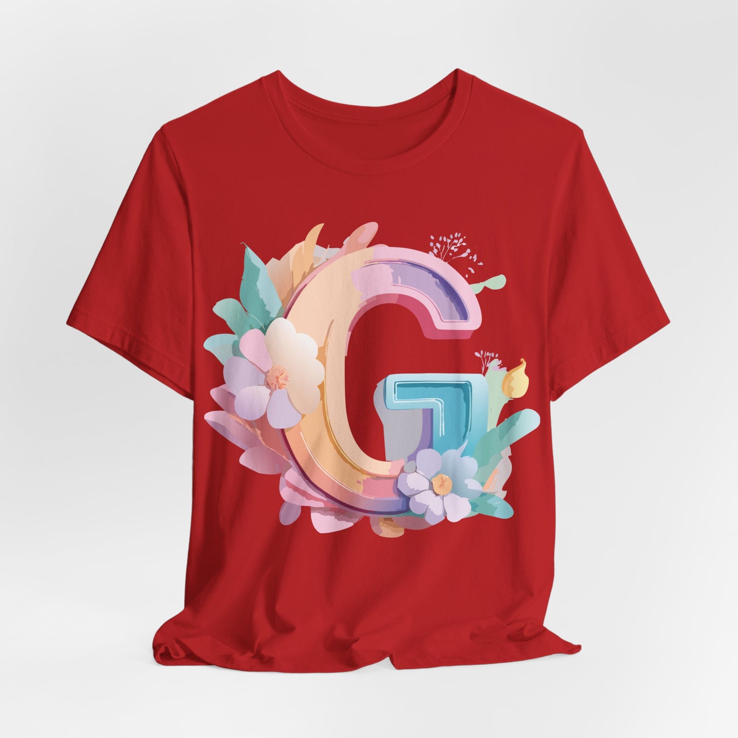 Natural Cotton Tee Shirt - Letters Collection - G Printify