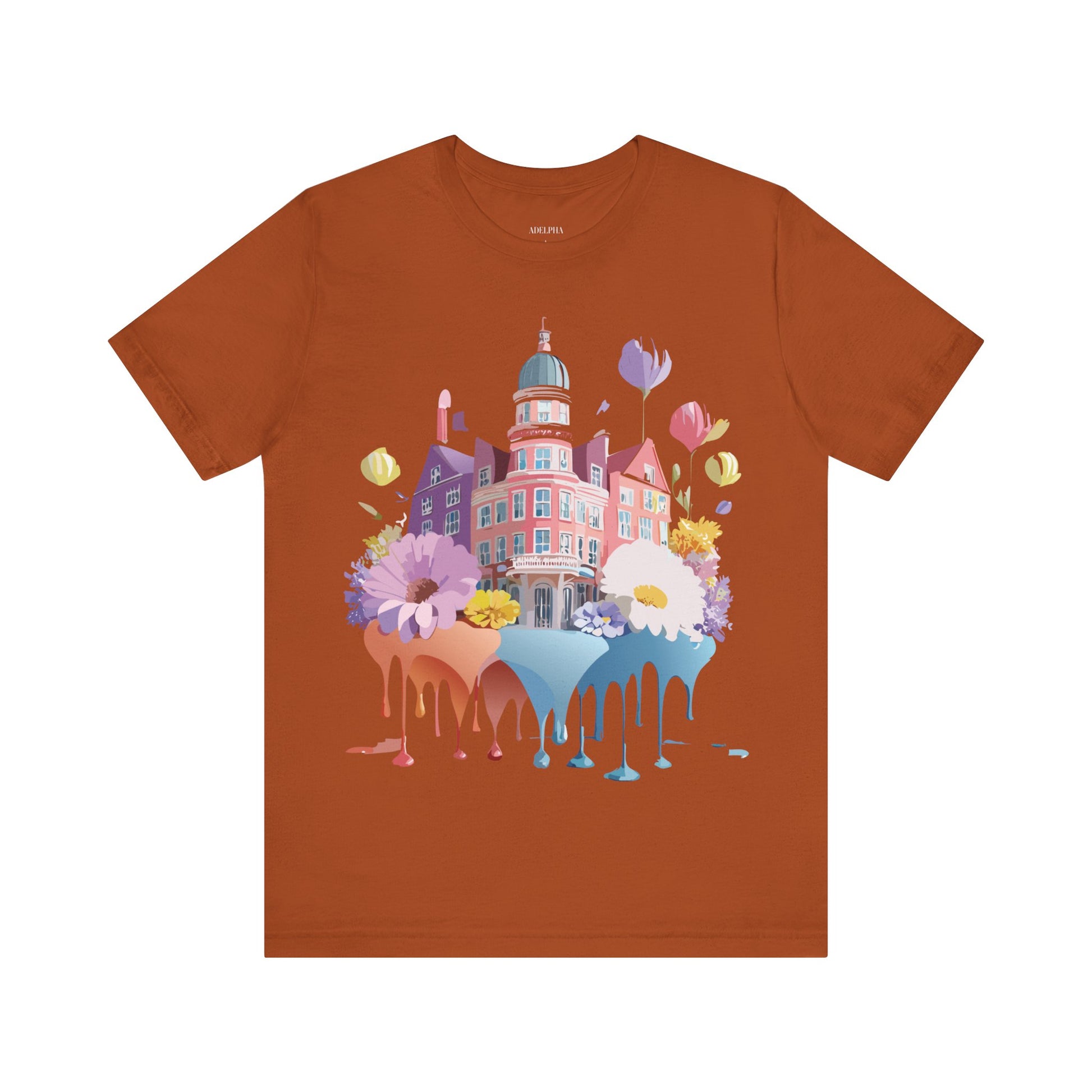 Natural Cotton Tee Shirt - Beautiful Places Collection - Amsterdam Printify