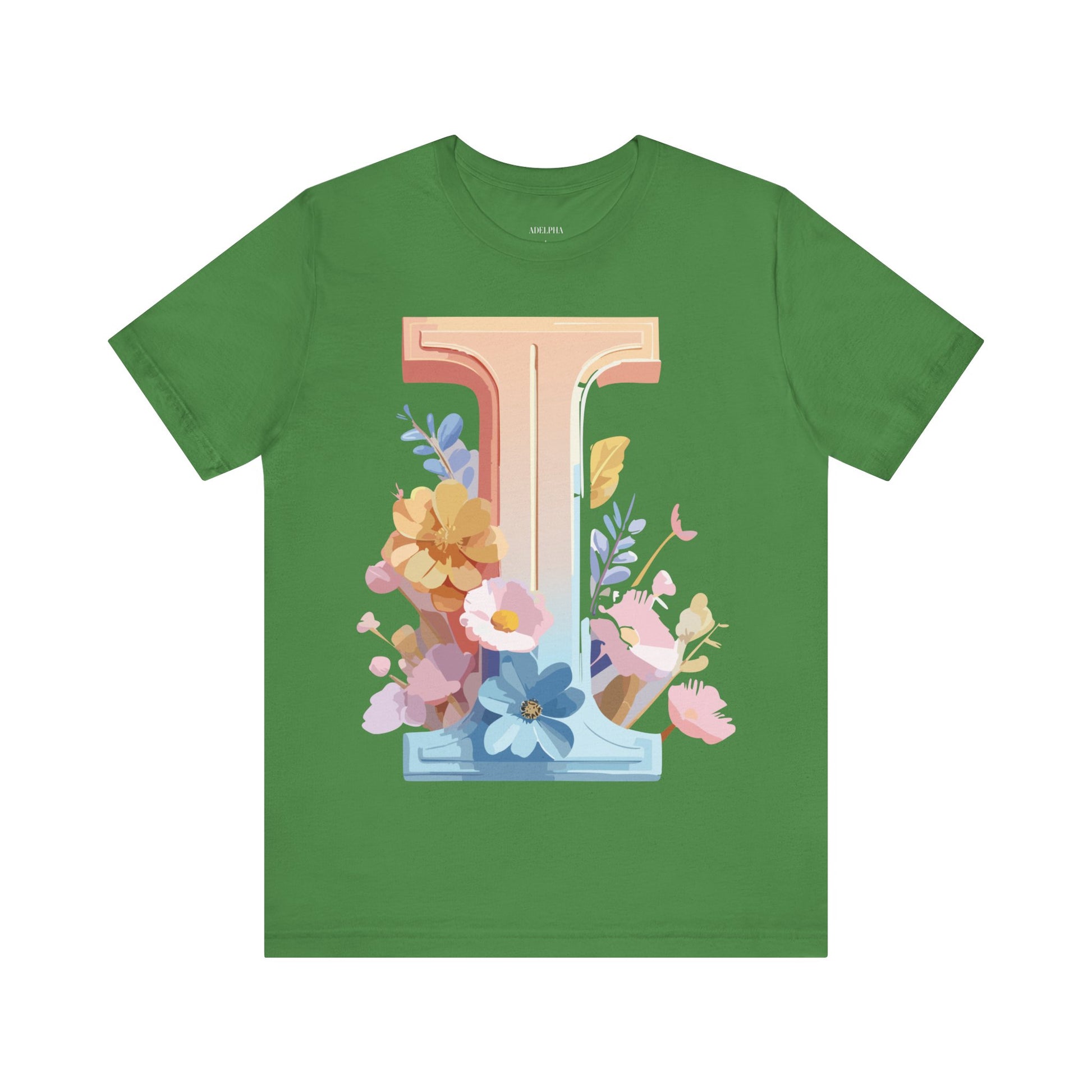 Natural Cotton Tee Shirt - Letters Collection - I Printify