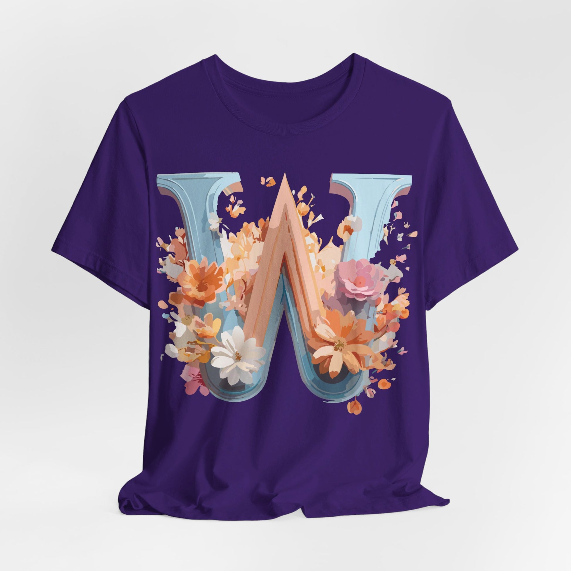 Natural Cotton Tee Shirt - Letters Collection - W Printify