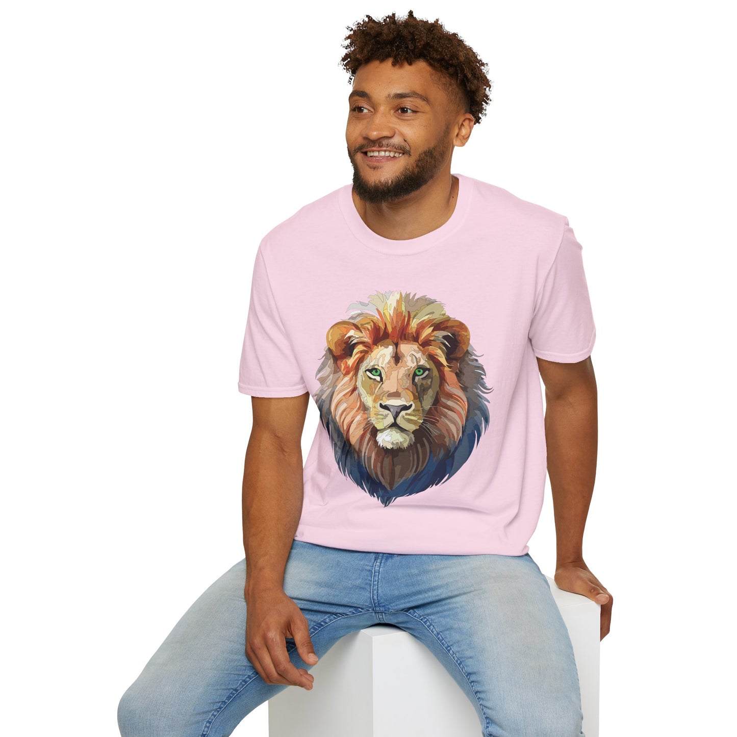 Lion Shirt, Shirt with Lion, Floral Lion Tee, Shirt with Animals