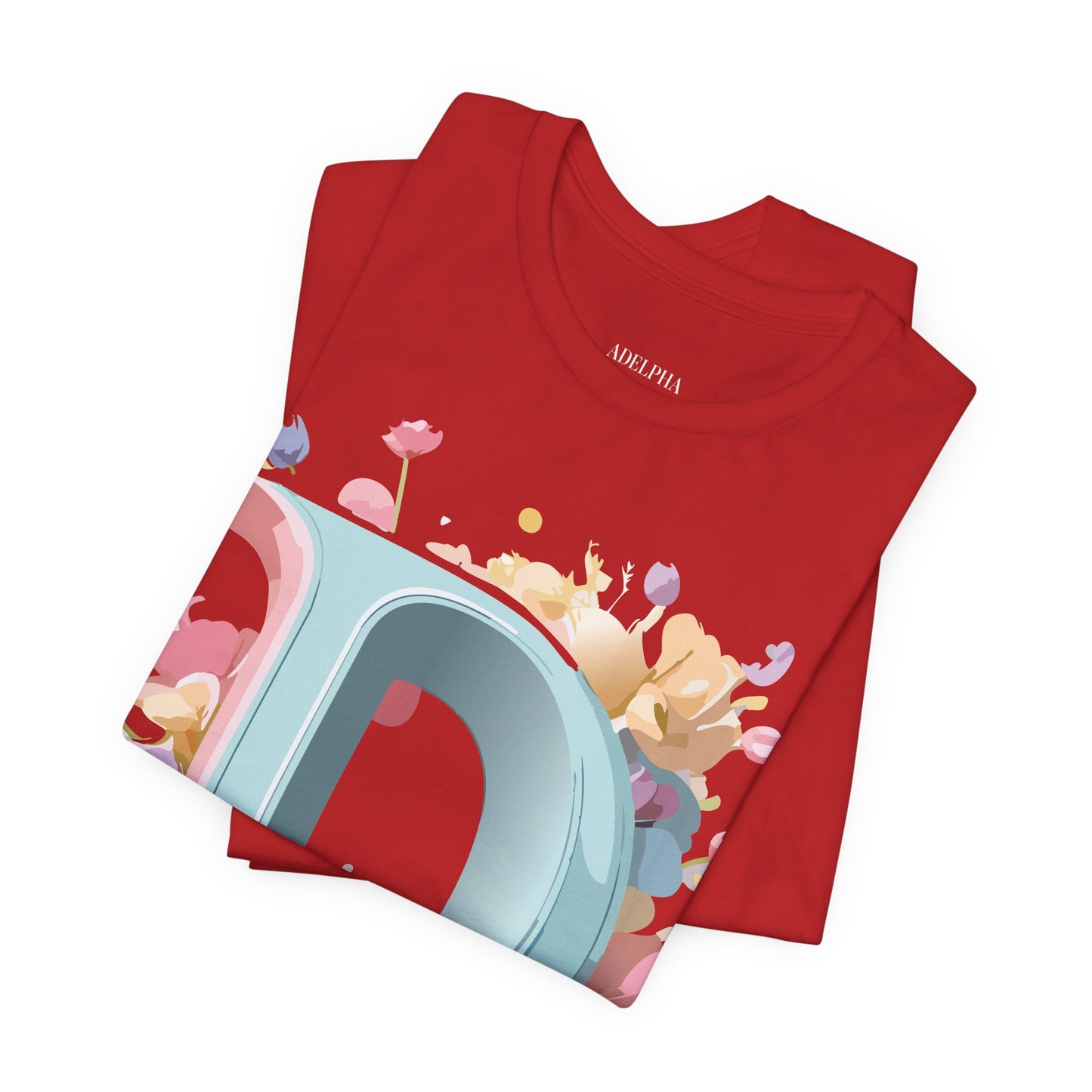 Natural Cotton Tee Shirt - Letters Collection - D Printify