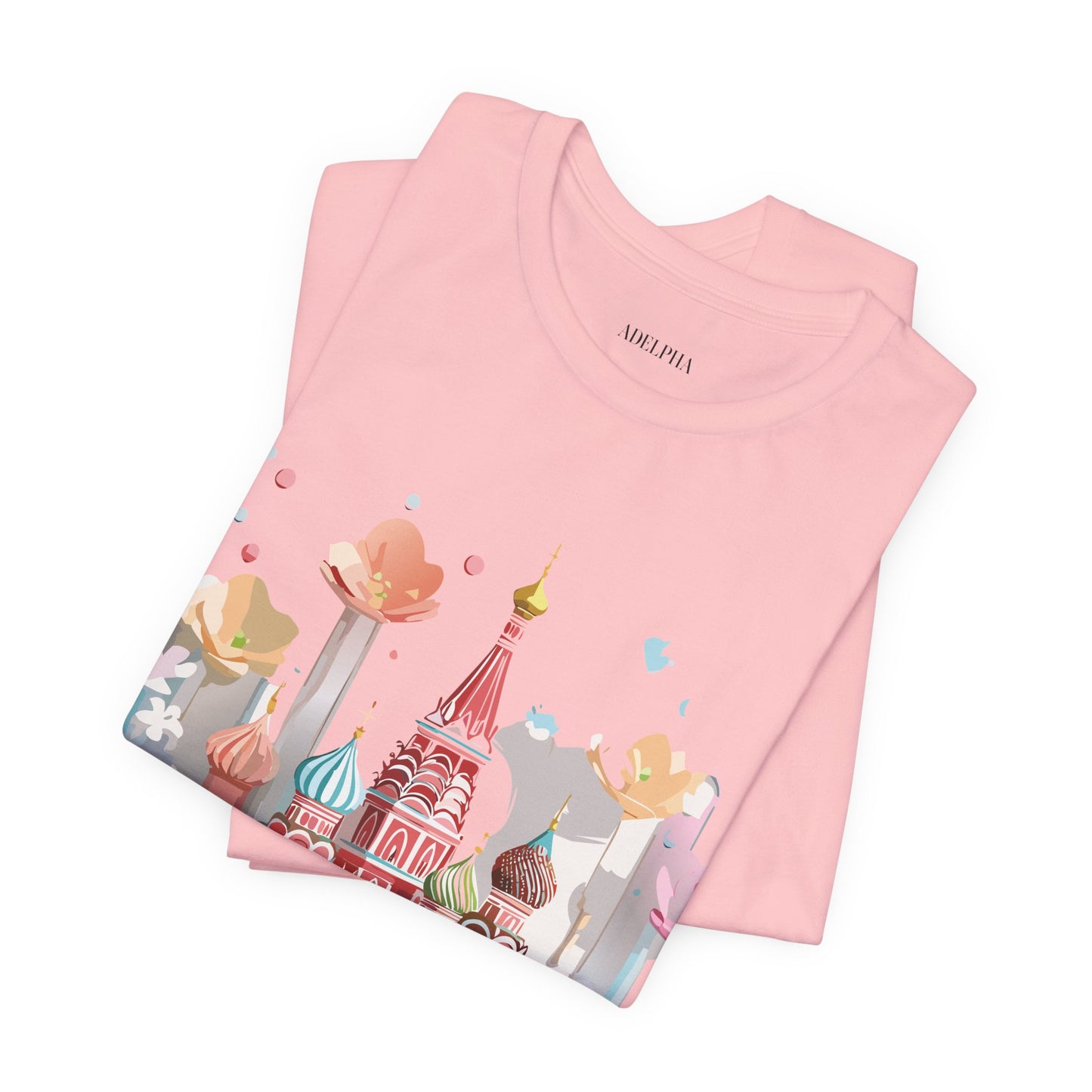 Natural Cotton Tee Shirt - Beautiful Places Collection - Moscow Printify