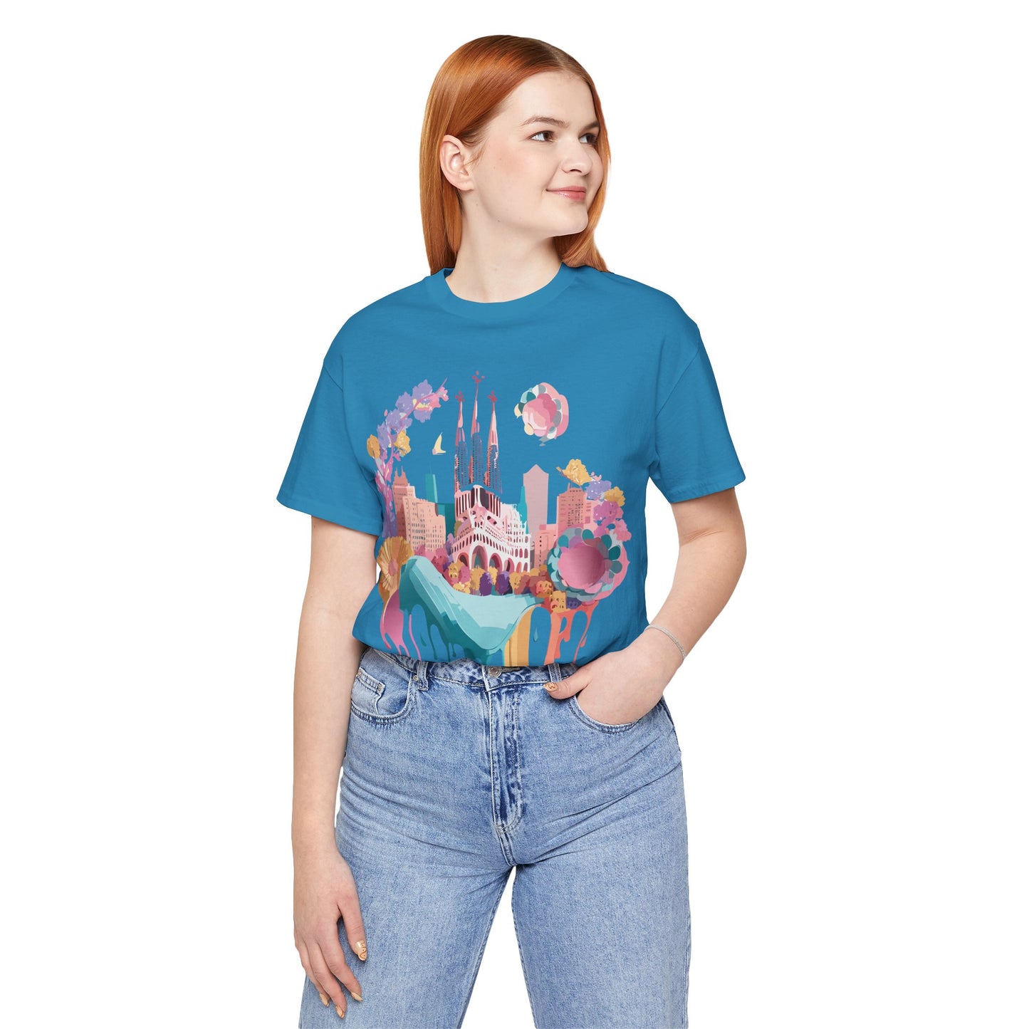 Tourist Shirt, Shirt with Barcelona - ADELPHA