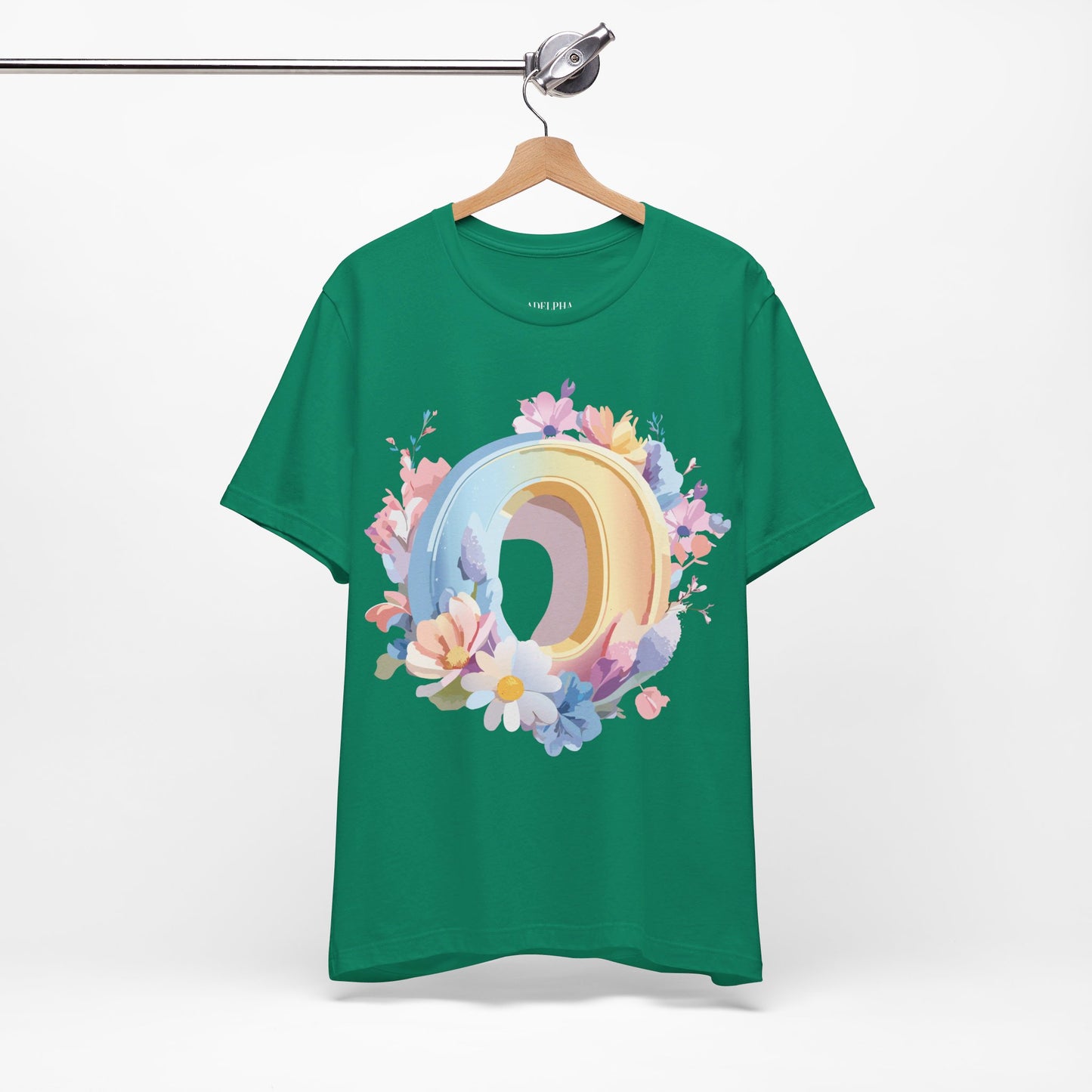 Natural Cotton Tee Shirt - Letters Collection - O Printify
