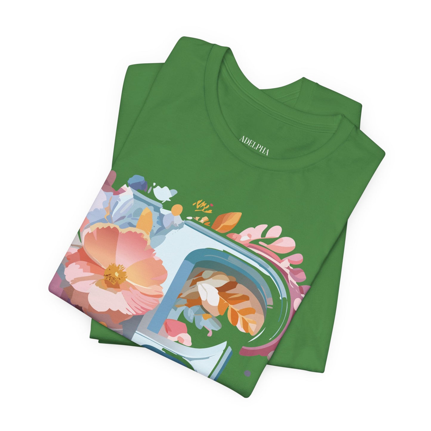 Natural Cotton Tee Shirt - Letters Collection - F Printify