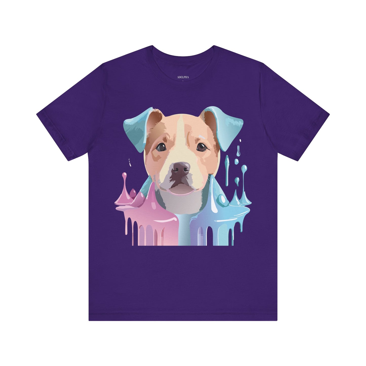 Natural Cotton Tee Shirt with Dog Printify