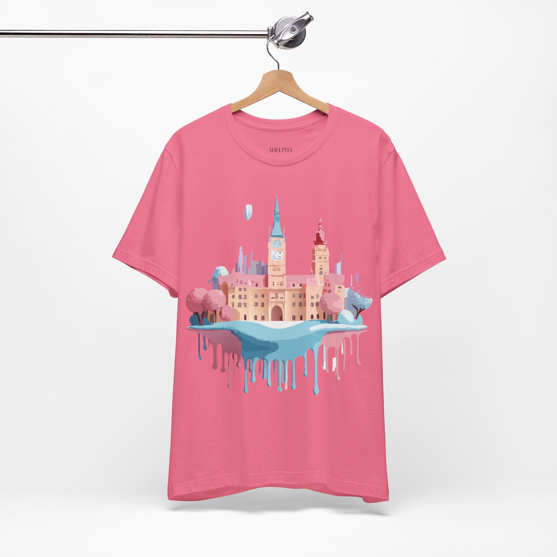 Natural Cotton Tee Shirt - Beautiful Places Collection - Prague Printify