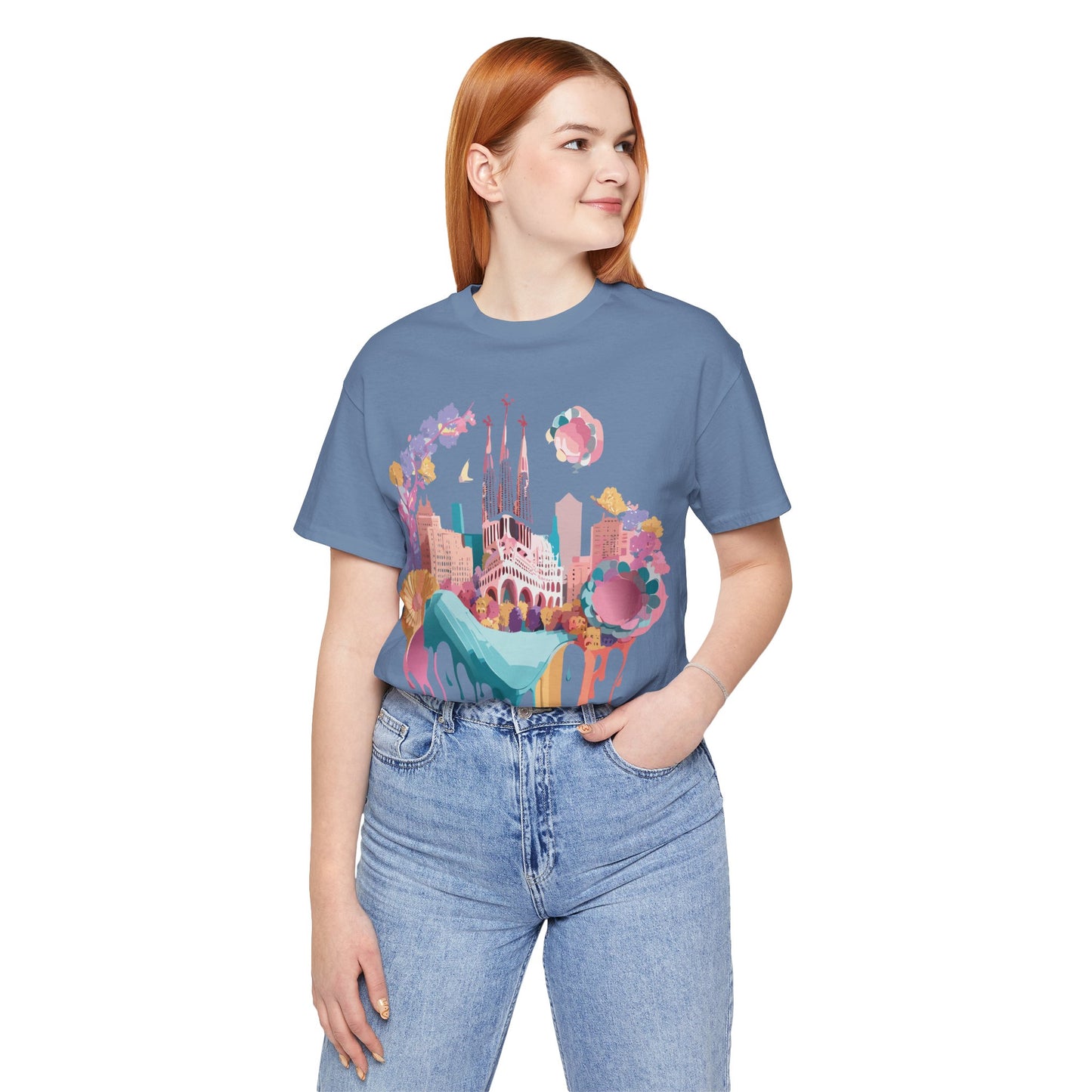 Tourist Shirt, Shirt with Barcelona - ADELPHA