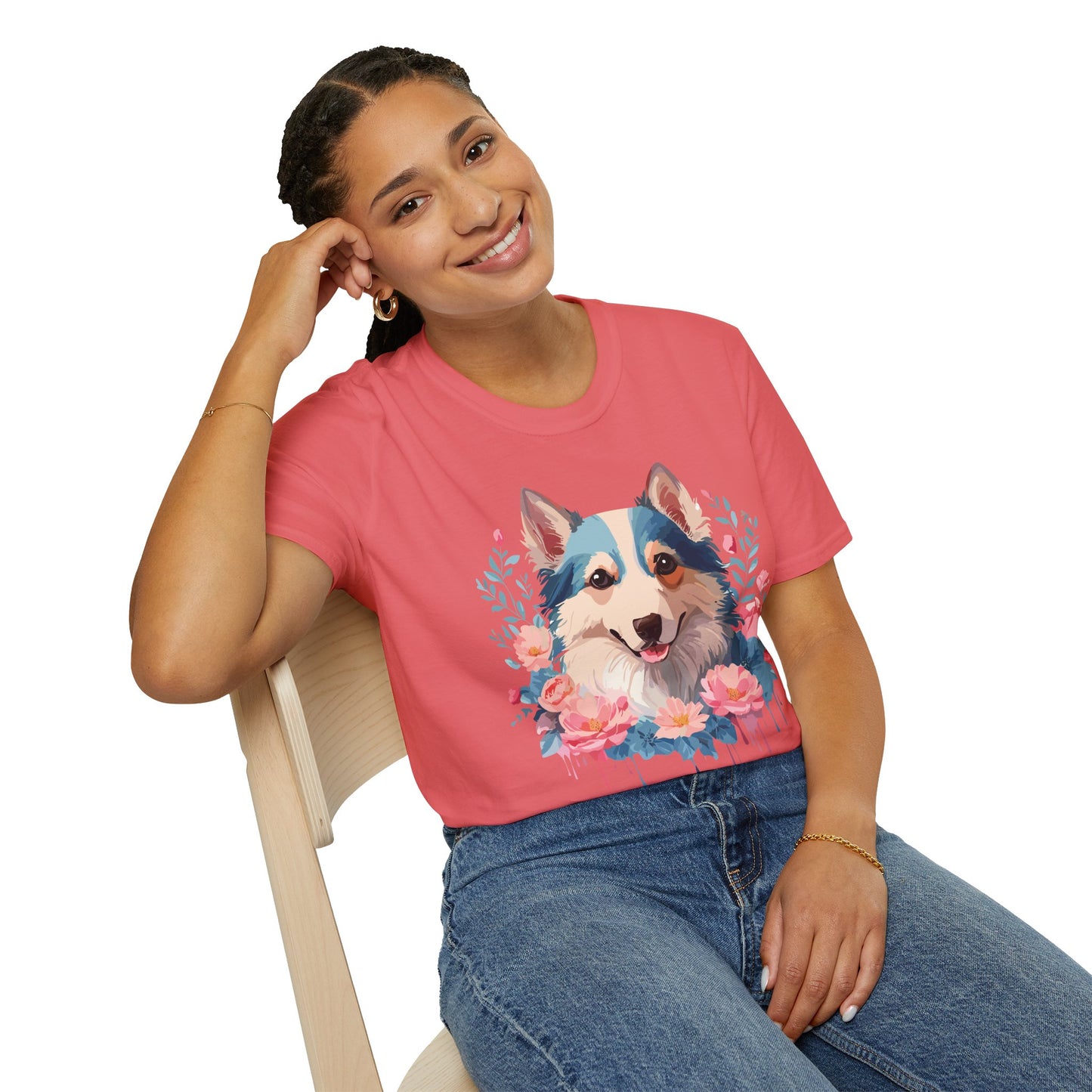 Dog Shirt, Shirt with Dog, Animal Tee, Shirt with Animals