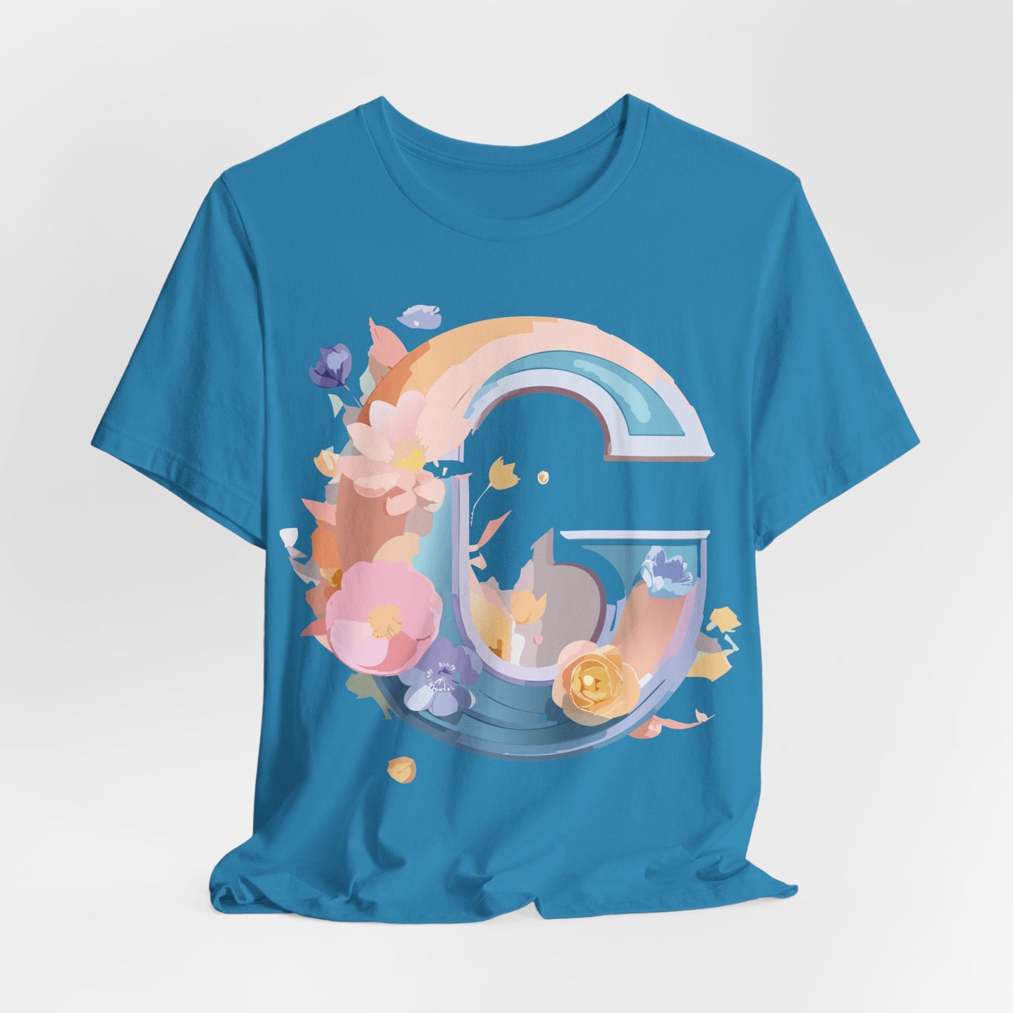 Natural Cotton Tee Shirt - Letters Collection - G Printify