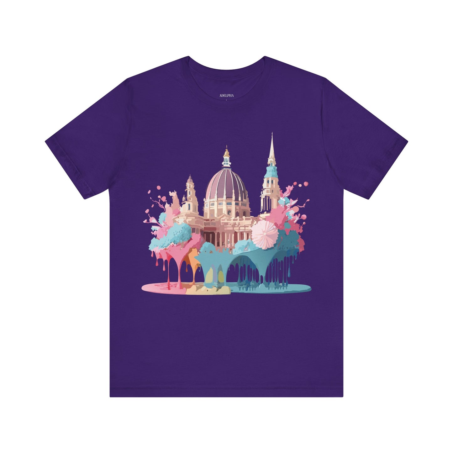 Natural Cotton Tee Shirt - Beautiful Places Collection - Vienna Printify