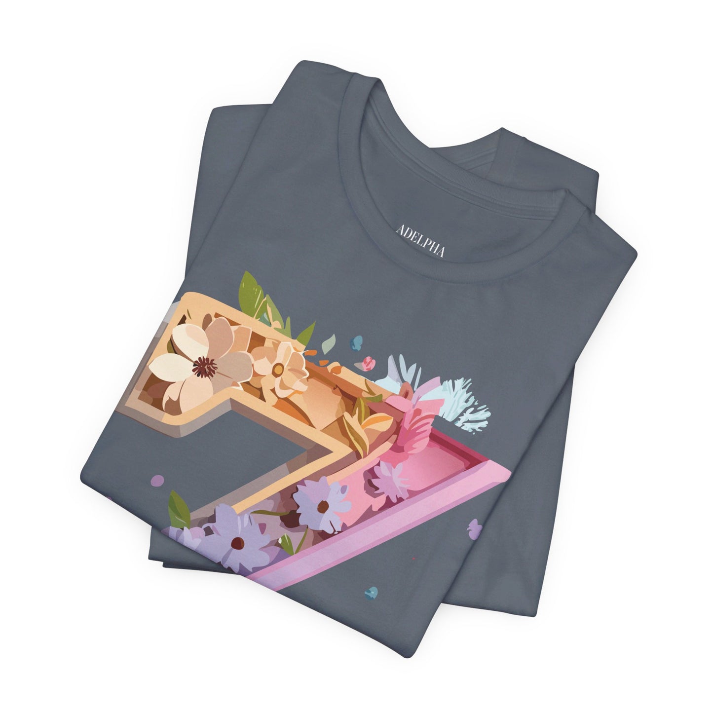 Natural Cotton Tee Shirt - Letters Collection - Z Printify
