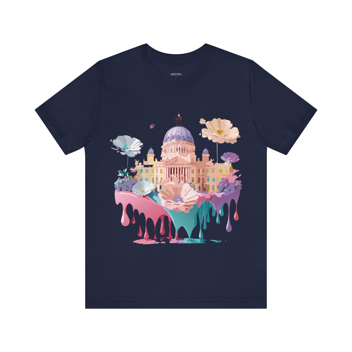 Natural Cotton Tee Shirt - Beautiful Places Collection - Madrid Printify