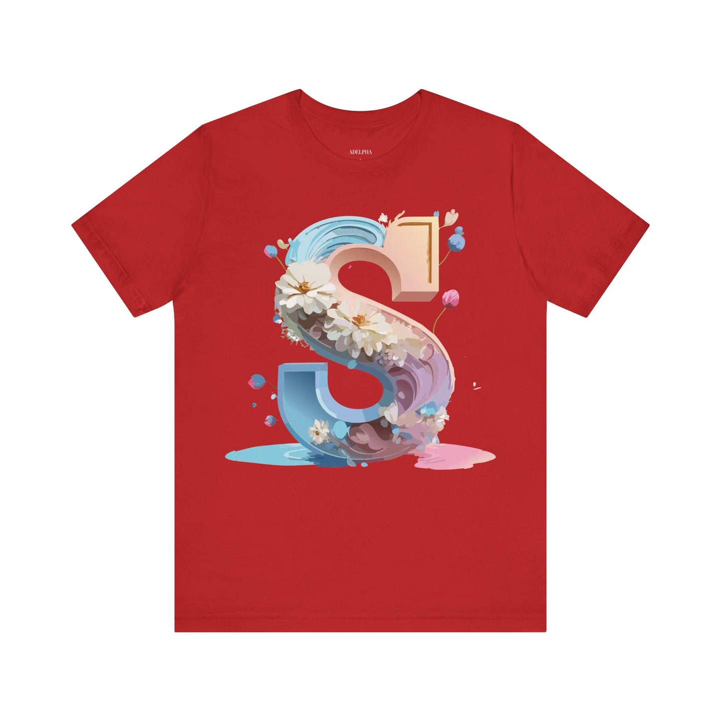 Natural Cotton Tee Shirt - Letters Collection - S Printify