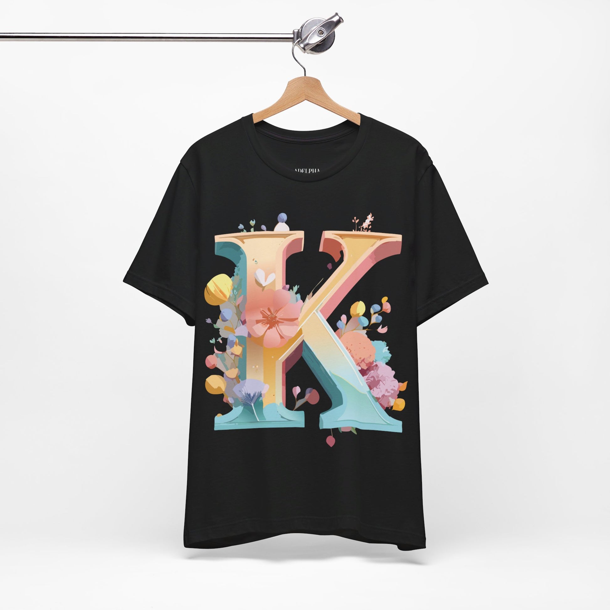 Natural Cotton Tee Shirt - Letters Collection - K Printify